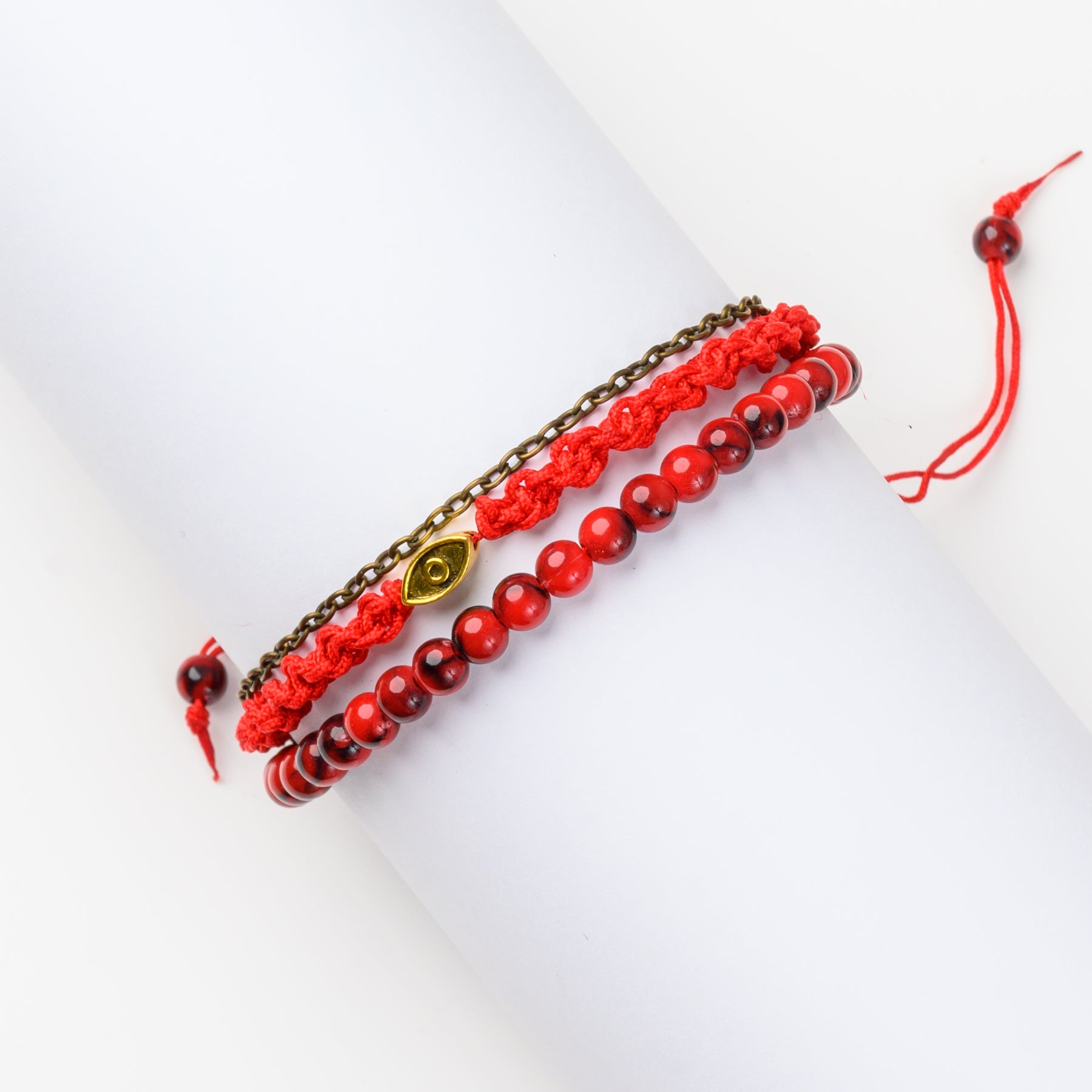 Evil Eye Dual Cord Bracelet