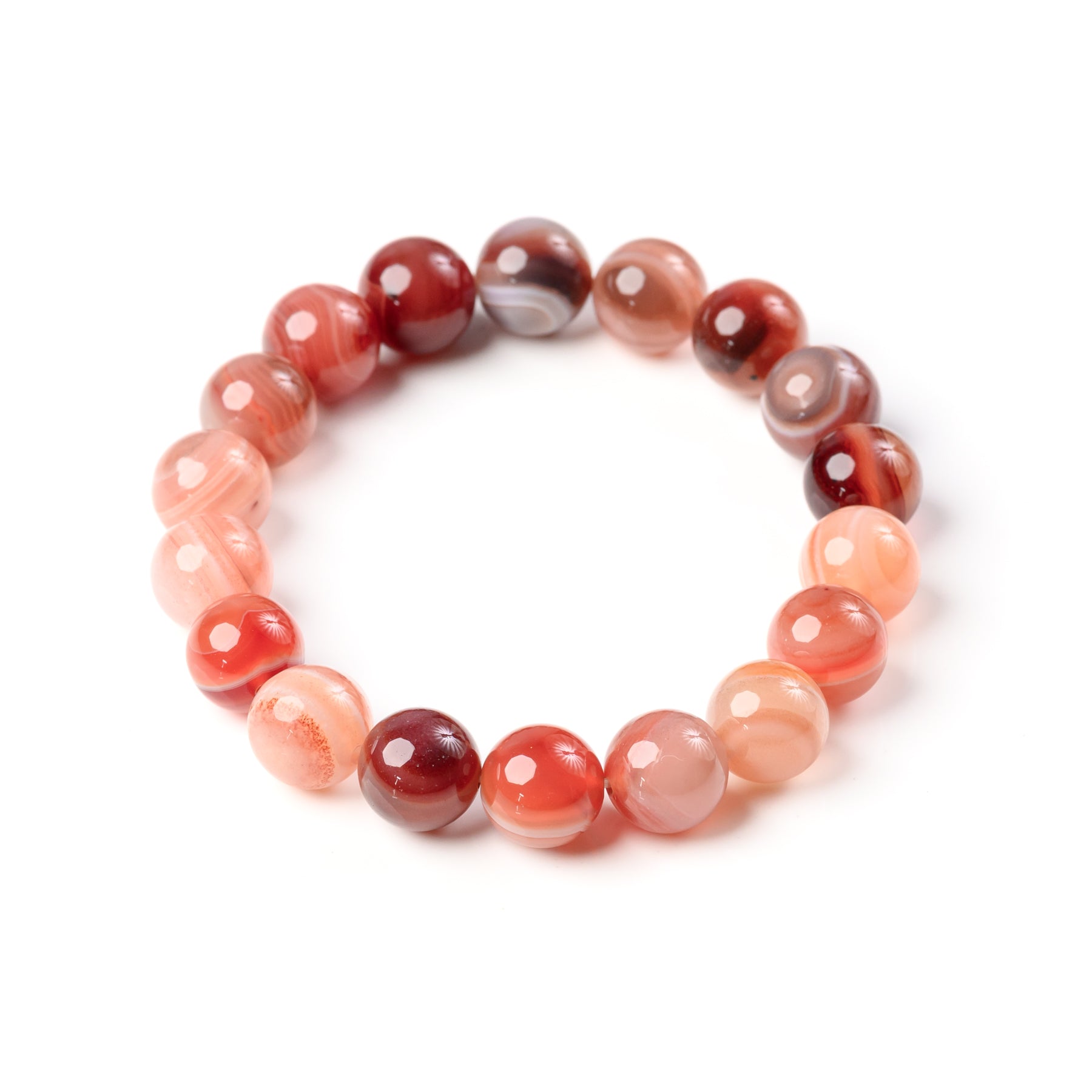Botswana Agate Bead Bracelet