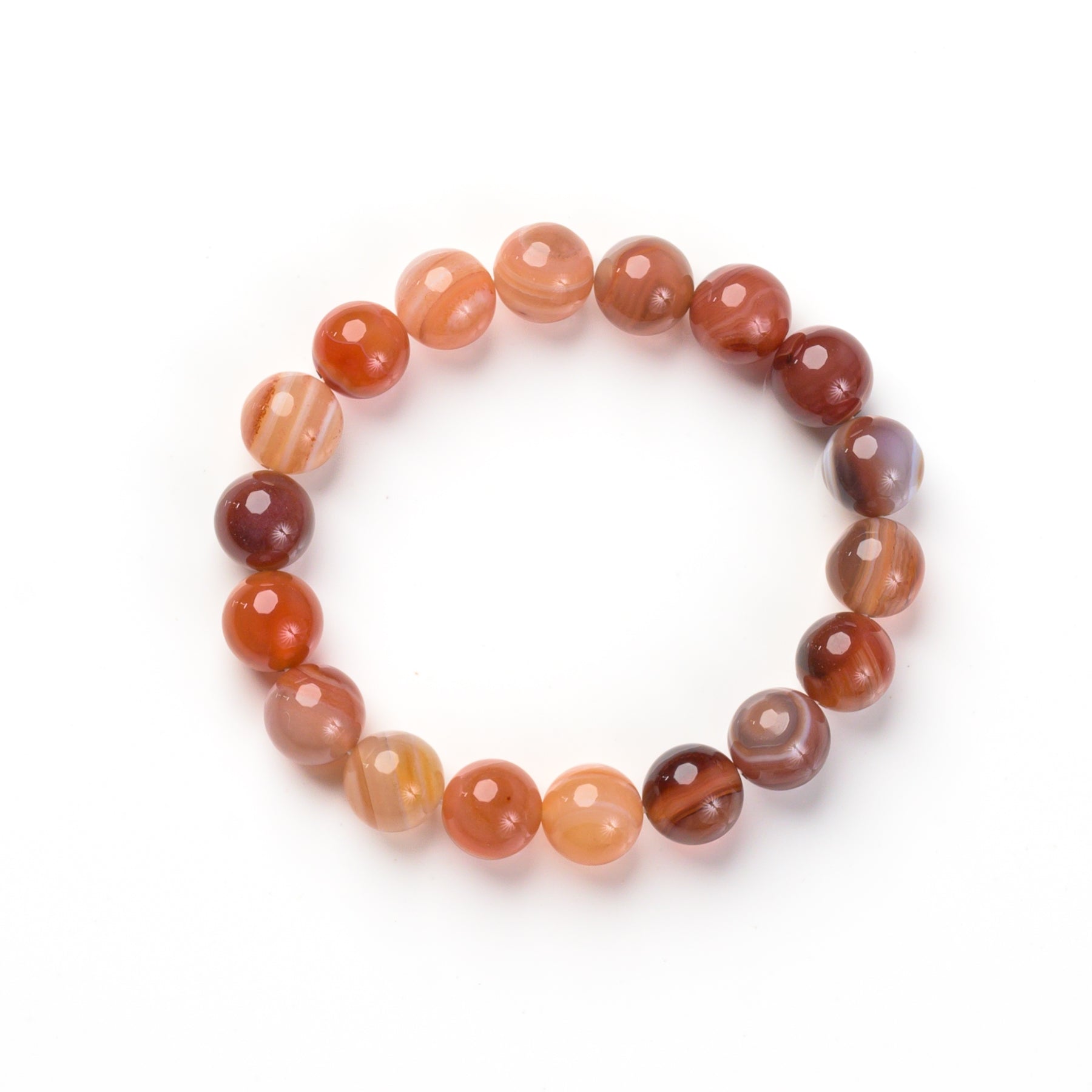 Botswana Agate Bead Bracelet