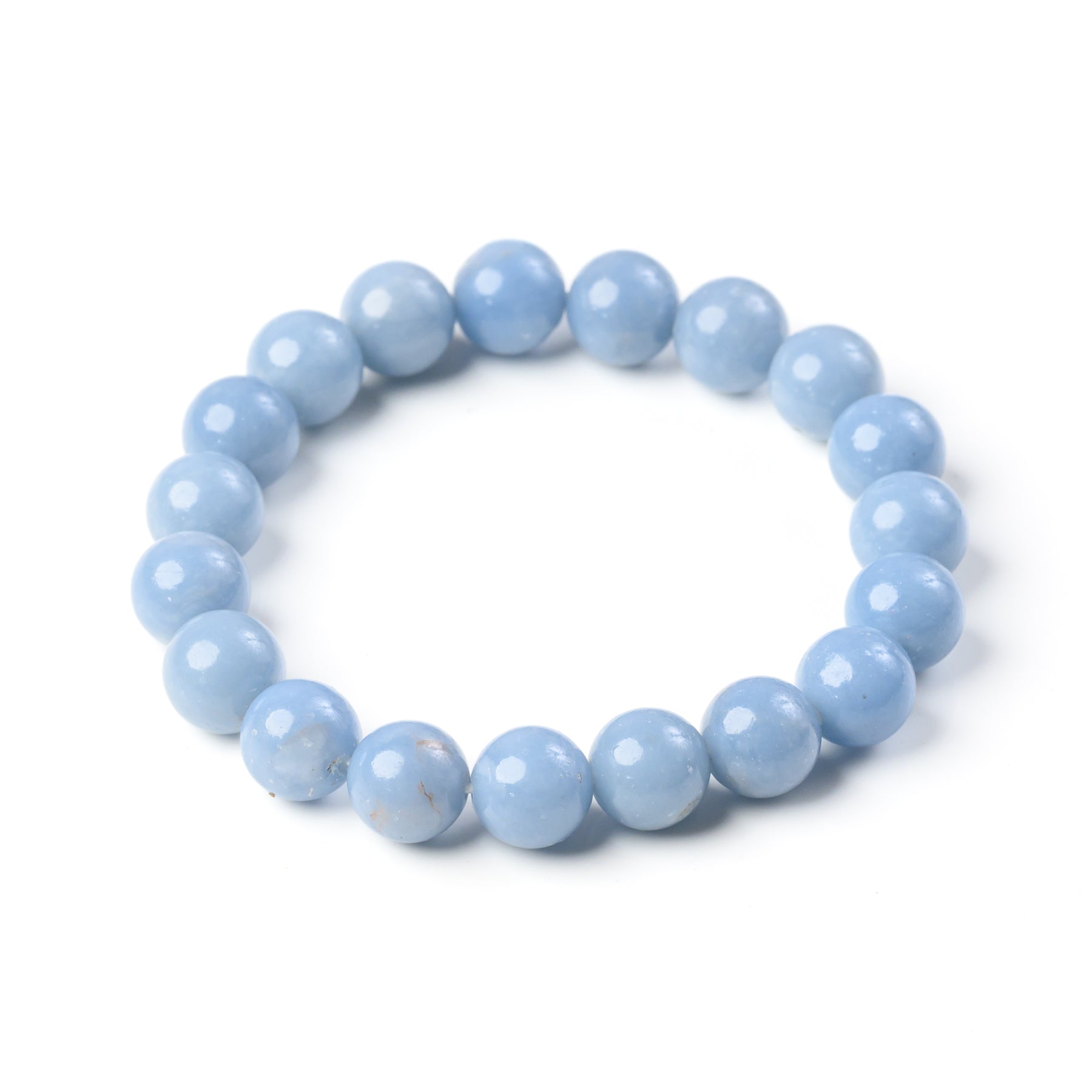 Angelite Bead Bracelet