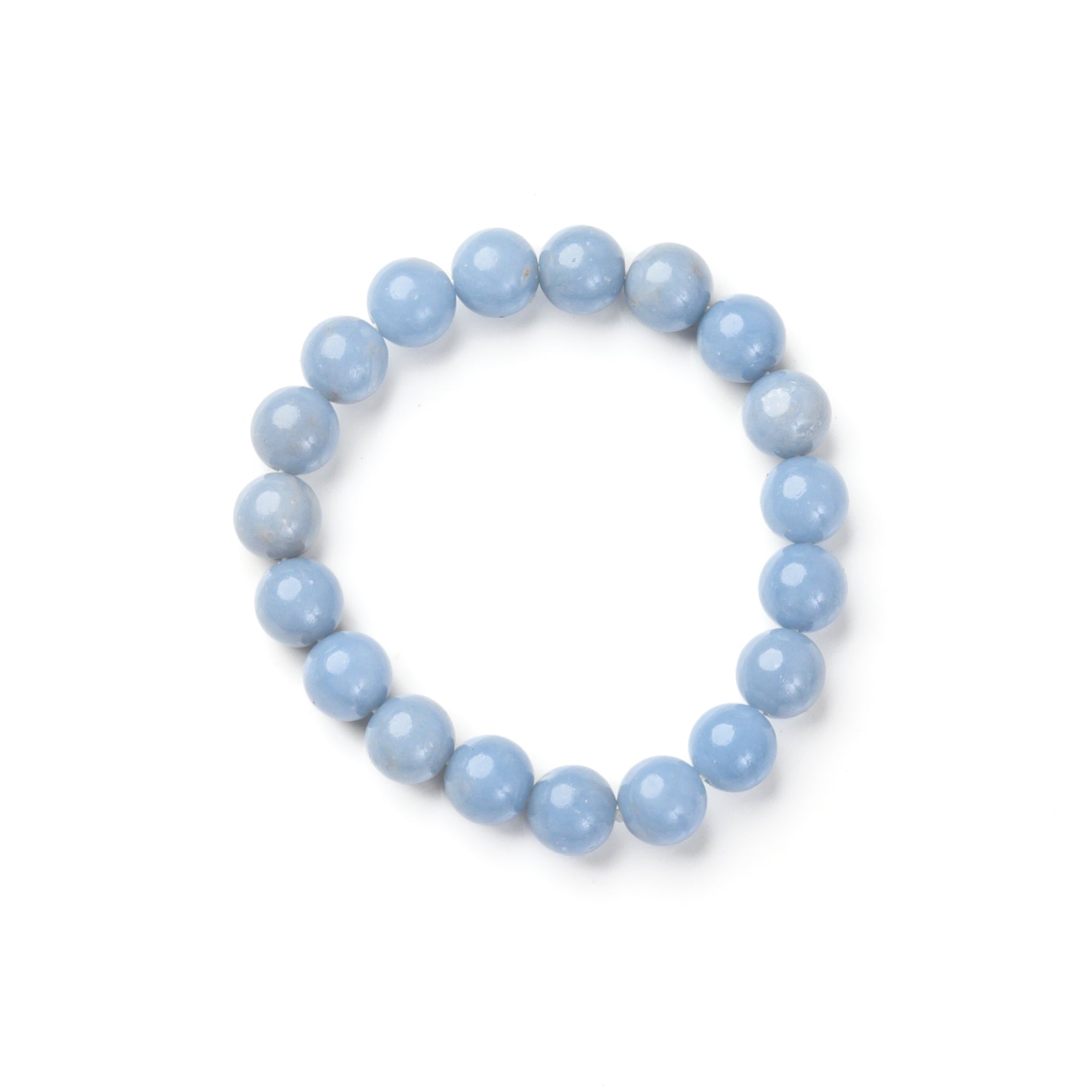 Angelite Bead Bracelet