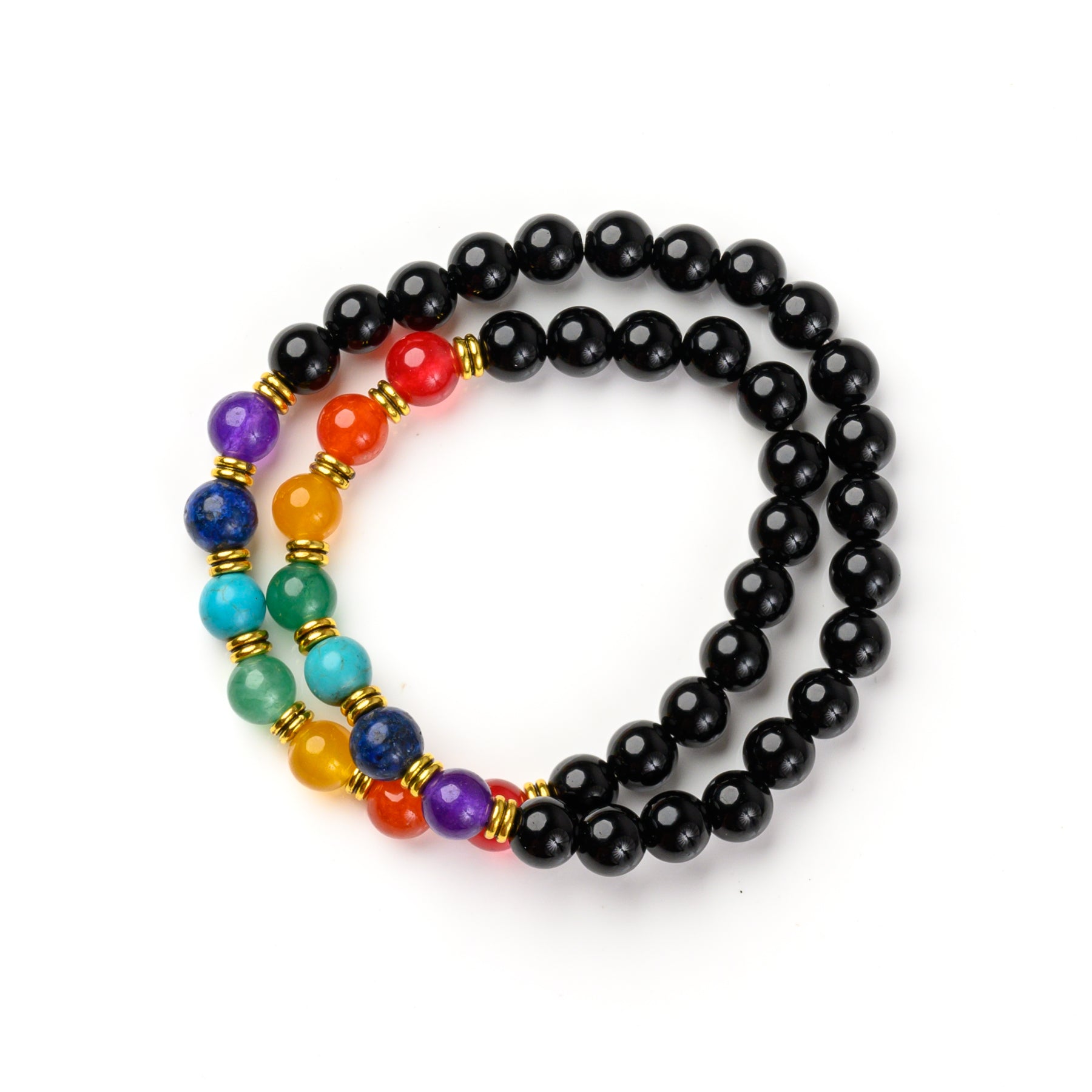 7 Chakra Stones Bead Bracelet
