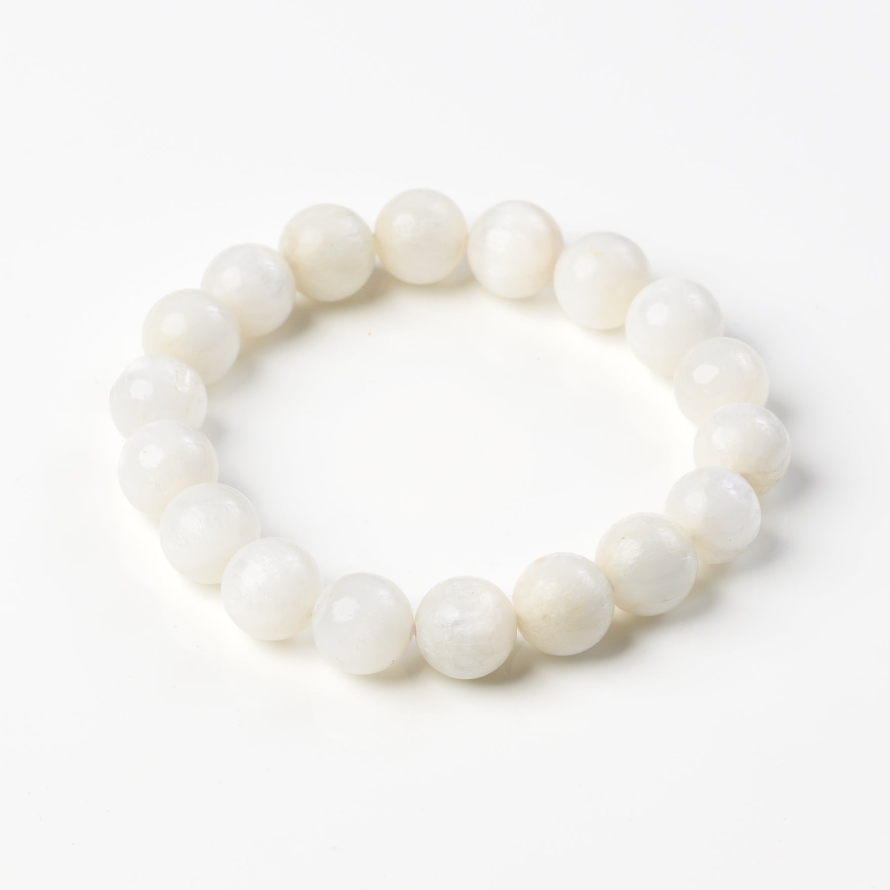 Selenite Bead Bracelet