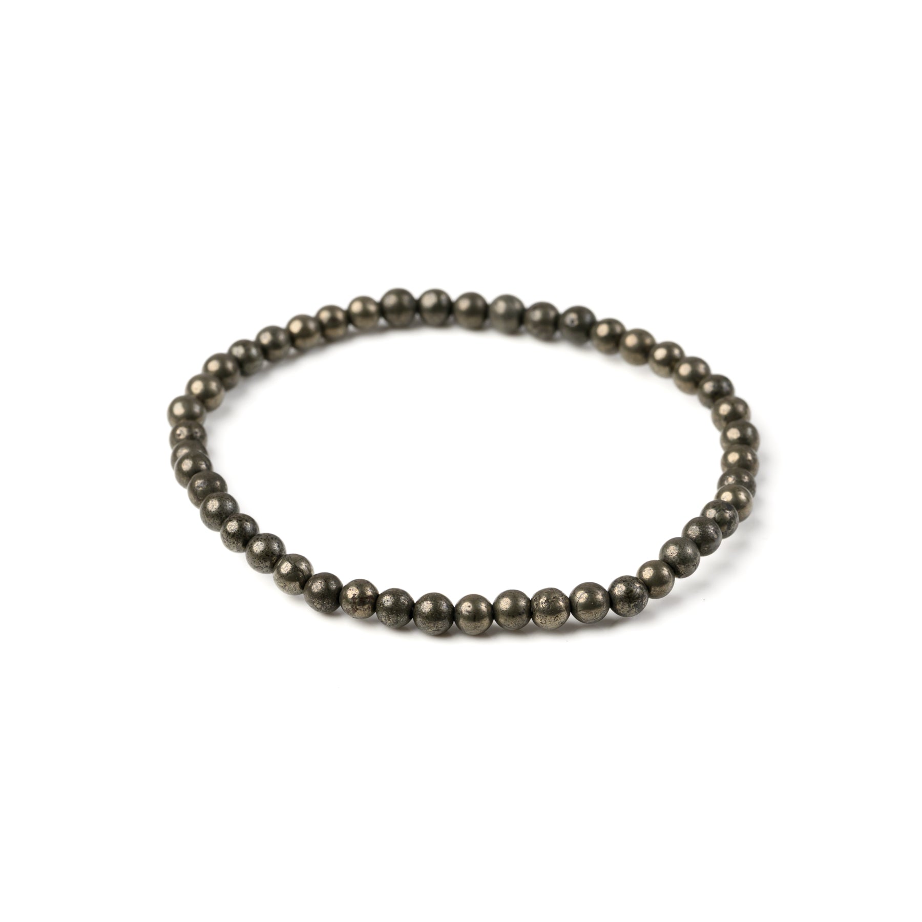 Pyrite Bead Bracelet