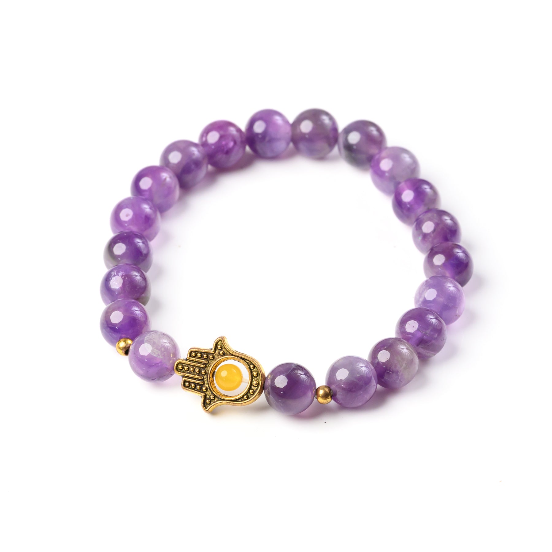 Hamsa Beaded Bracelet - 8mm