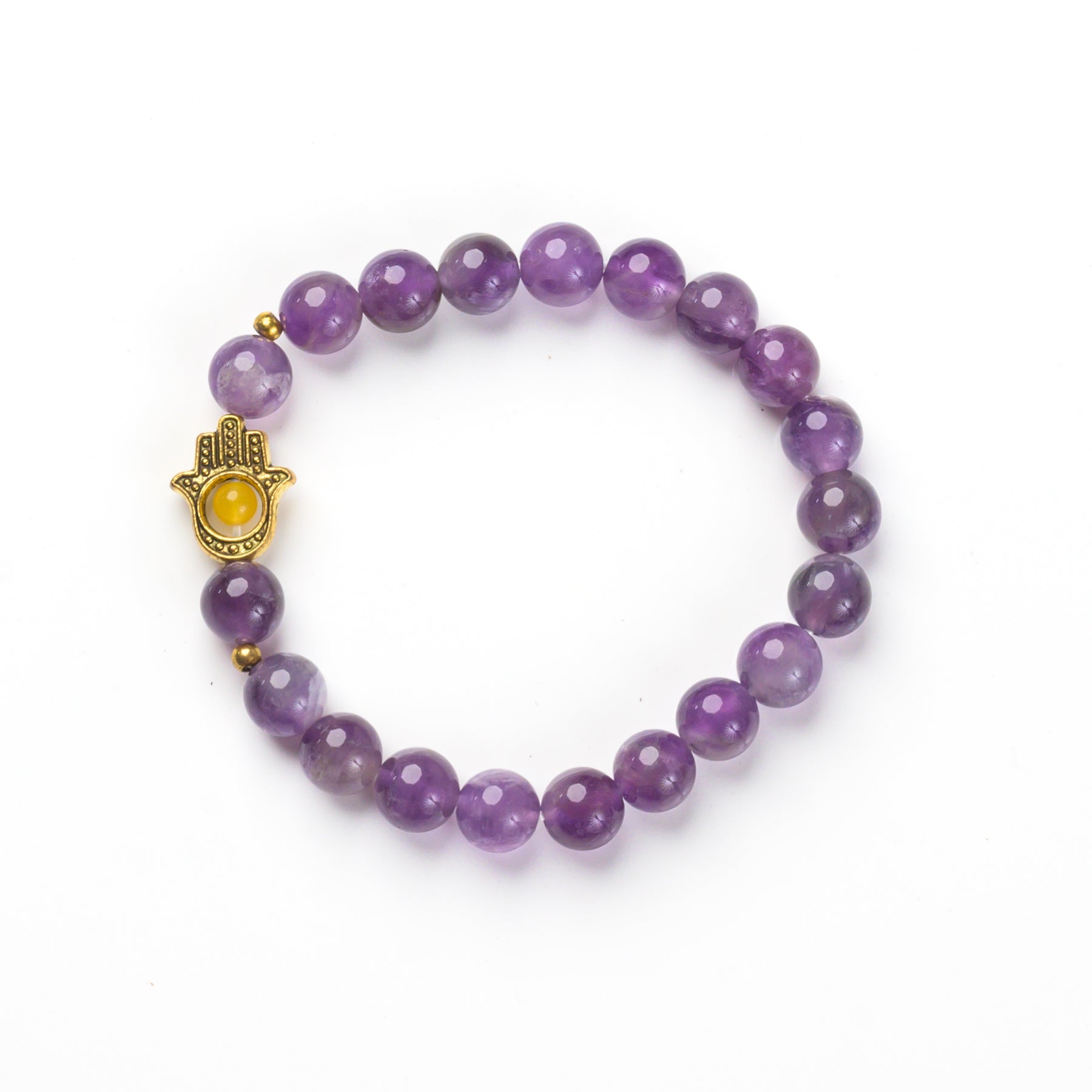 Hamsa Beaded Bracelet - 8mm