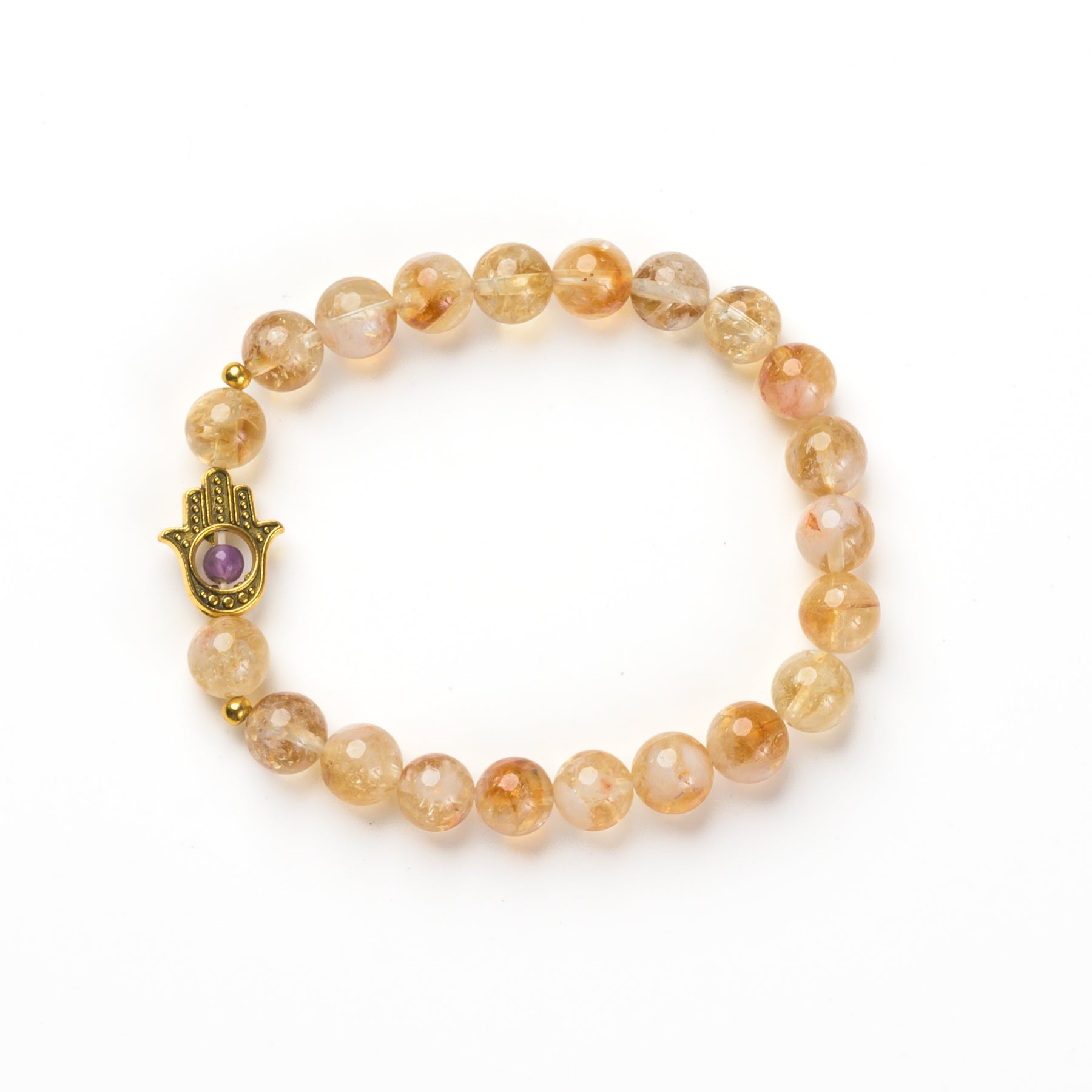 Hamsa Beaded Bracelet - 8mm