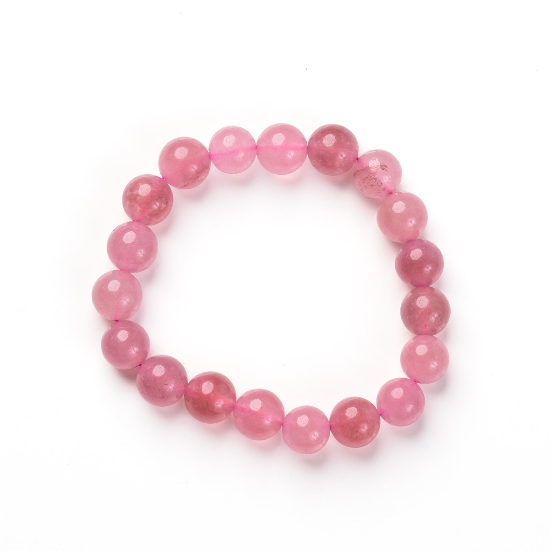 Strawberry Quartz Bead Bracelet