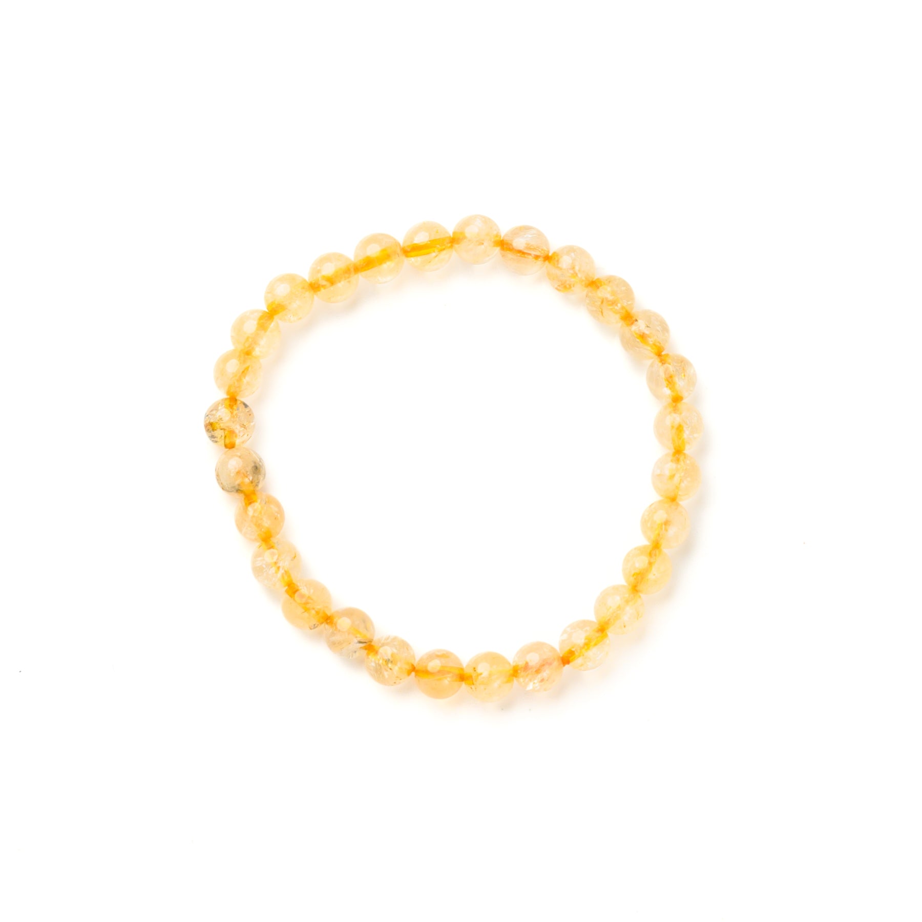 Citrine Bead Bracelet
