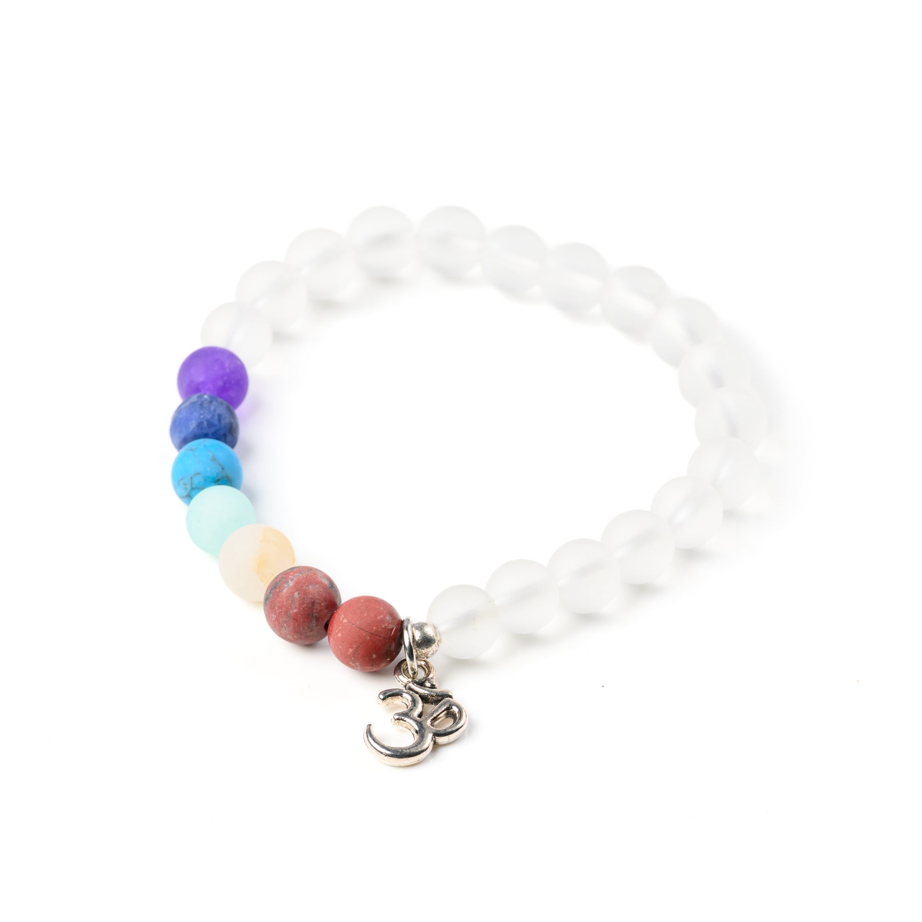 7 Chakra Stones Charm Bracelet