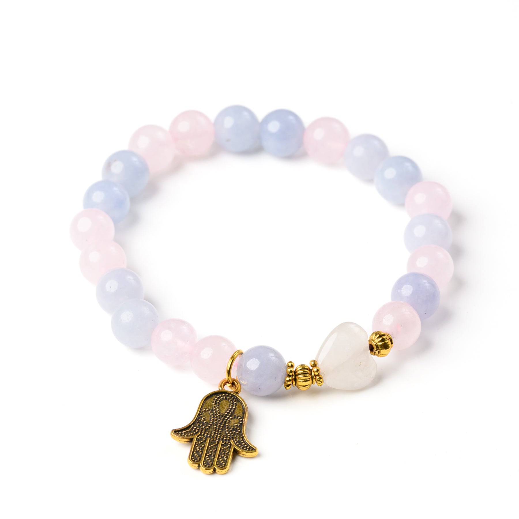 Rose Quartz & Aquamarine