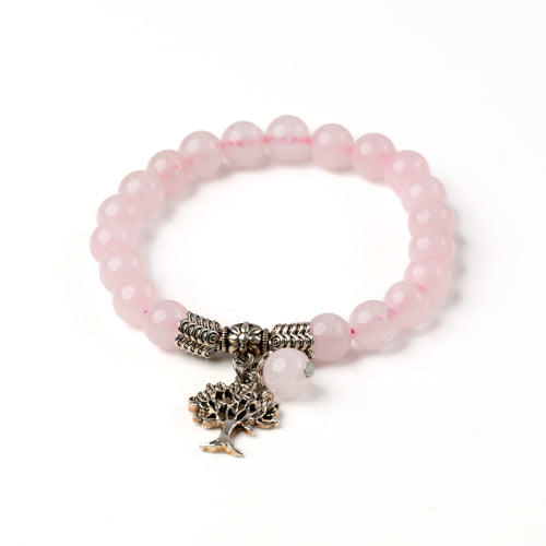 Rose Quartz Bead Bracelet