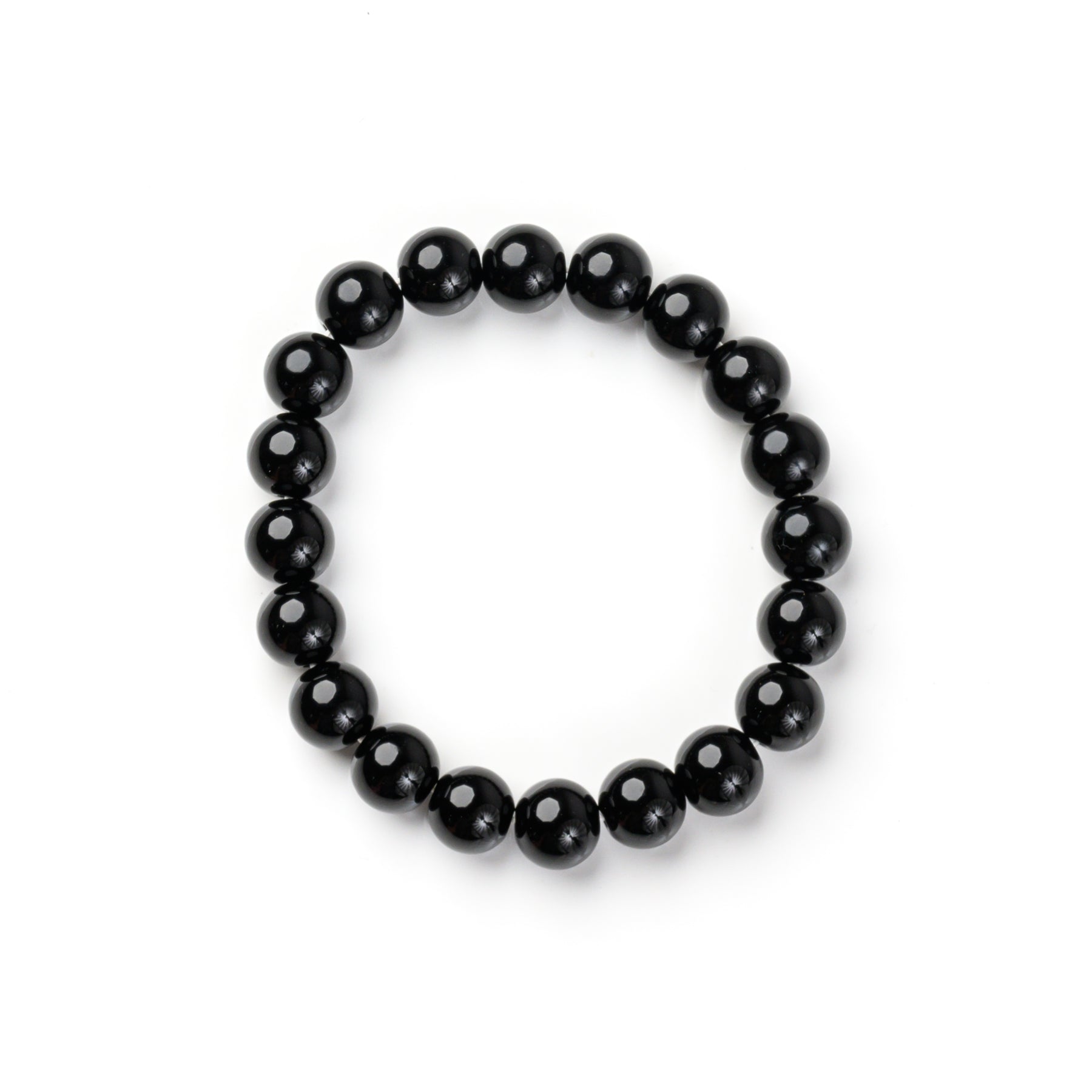 Black Obsidian Bead Bracelet