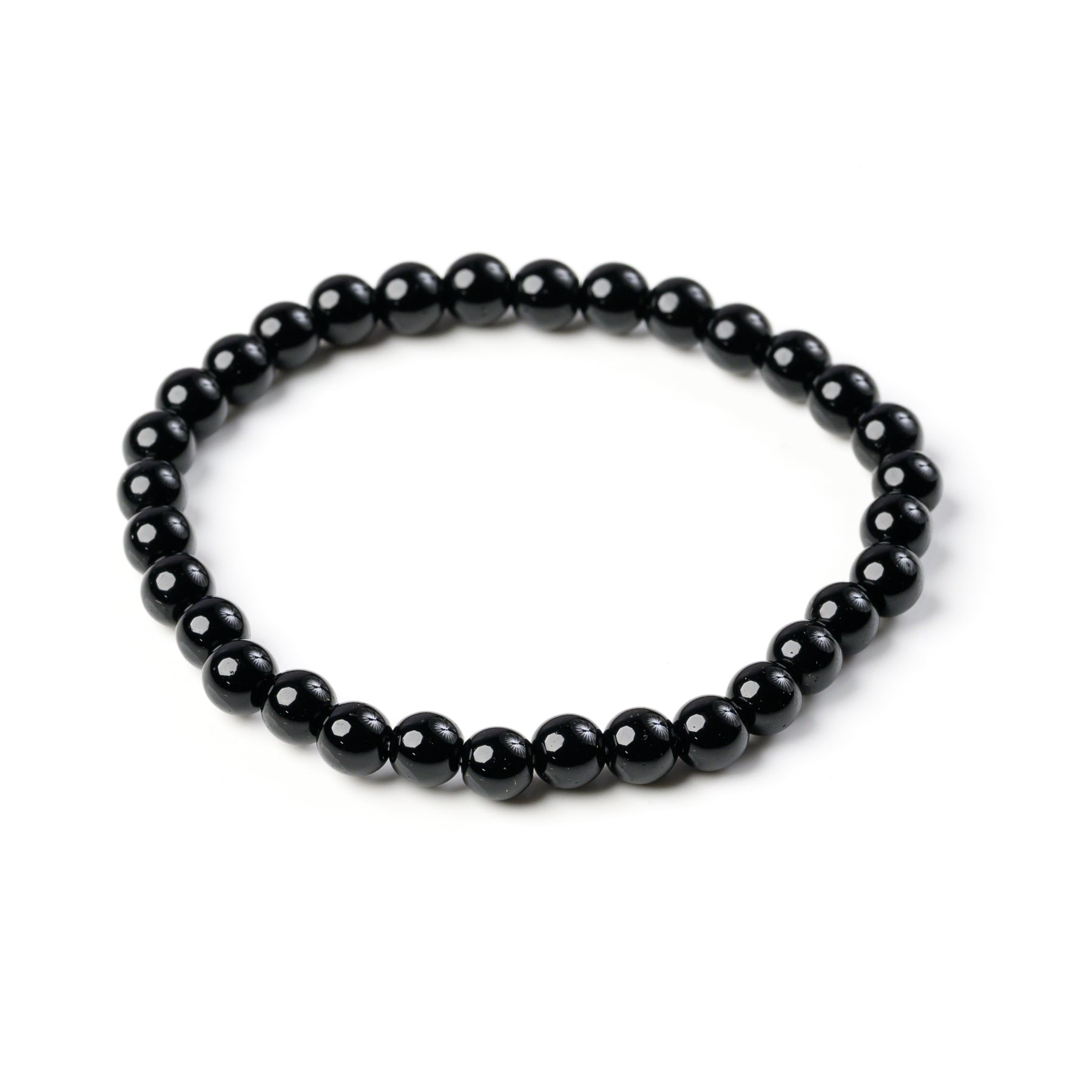 Black Obsidian Bead Bracelet