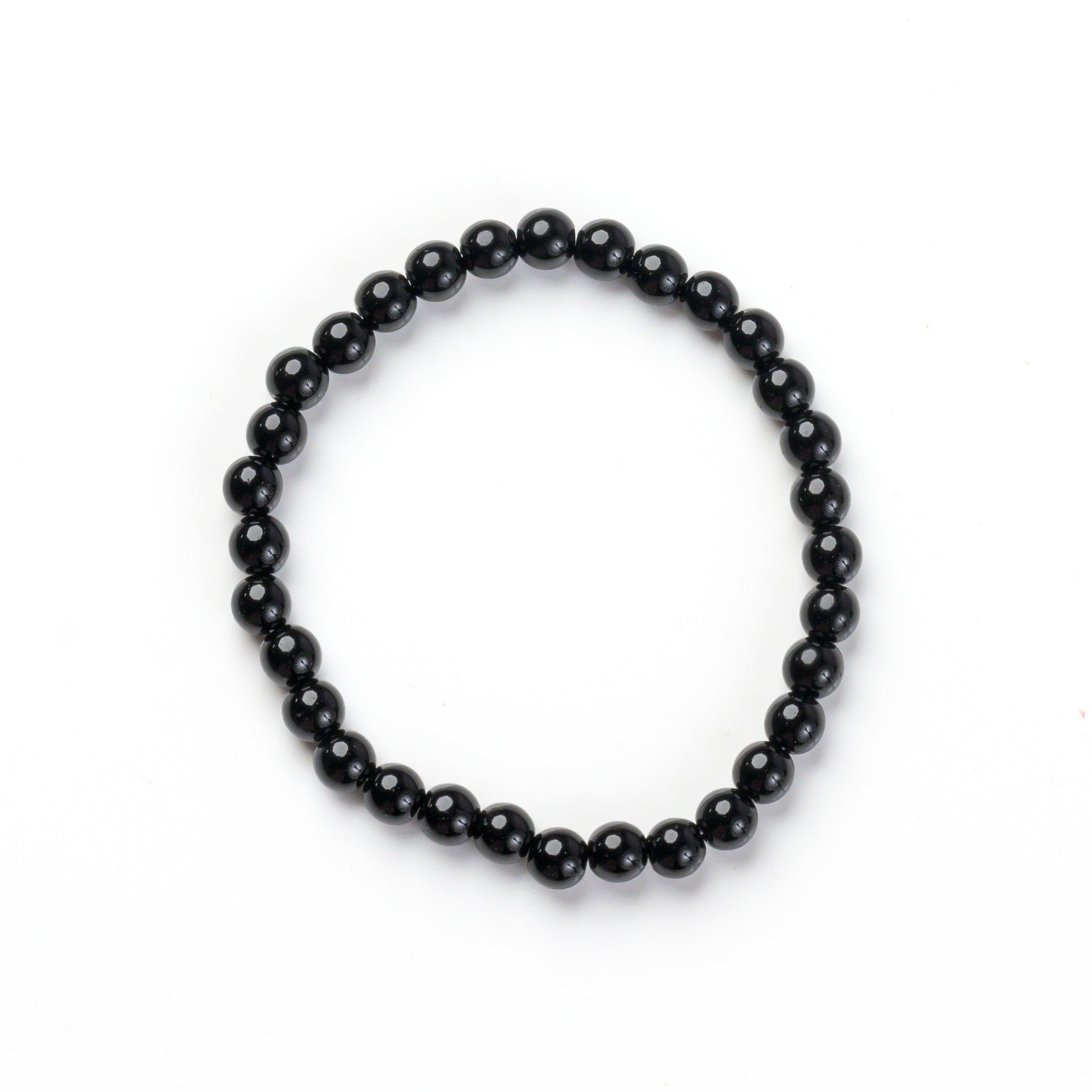 Black Obsidian Bead Bracelet