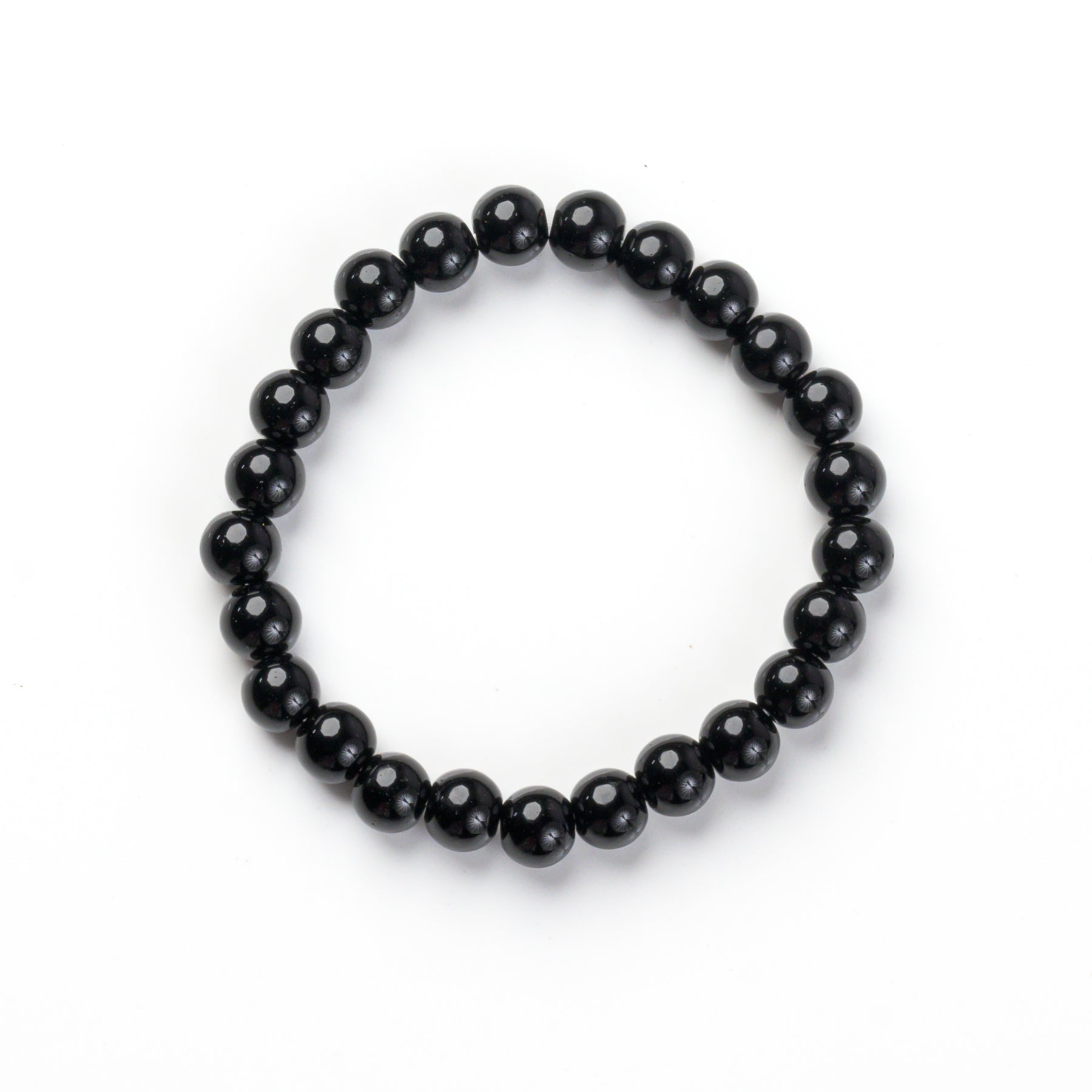 Black Obsidian Bead Bracelet