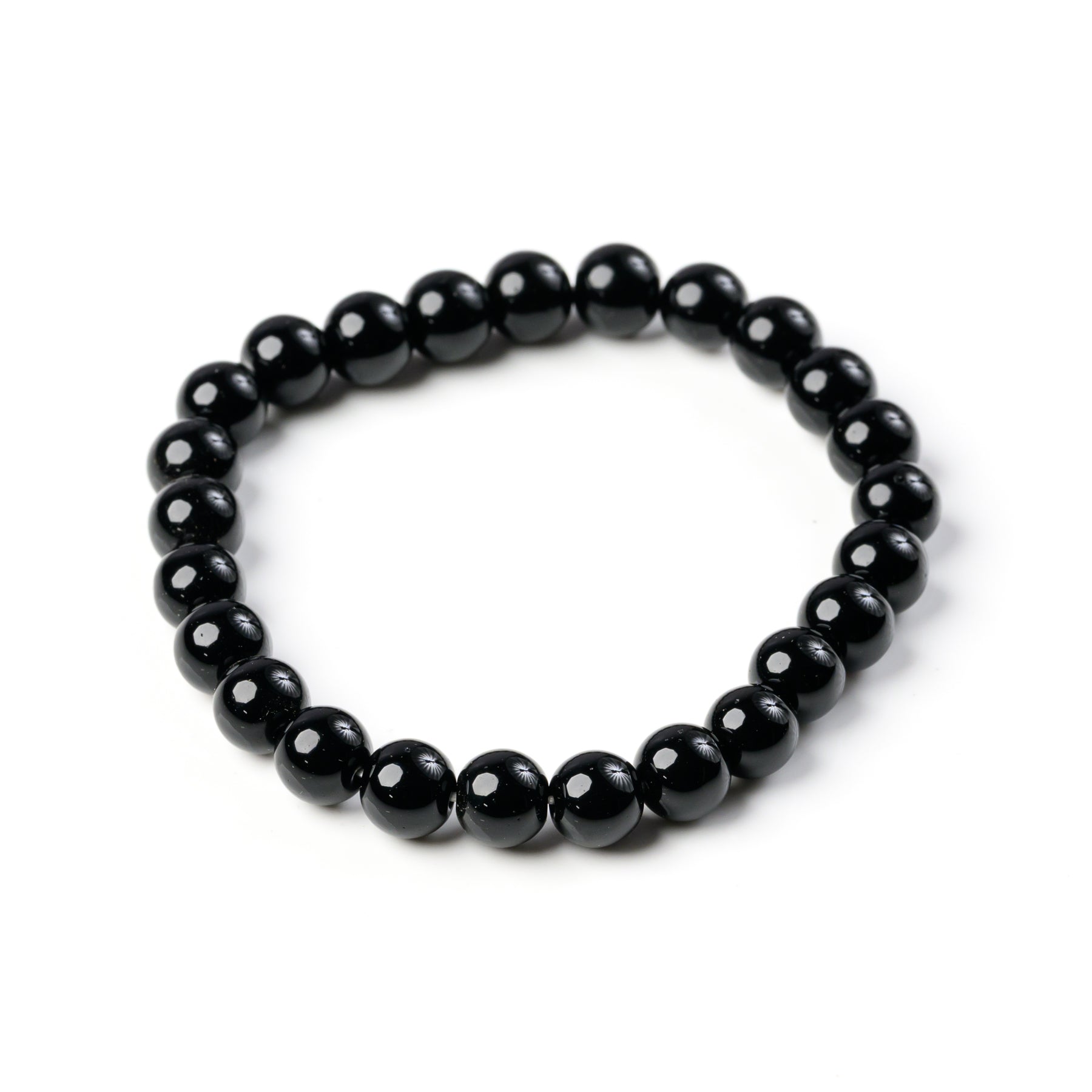 Black Obsidian Bead Bracelet
