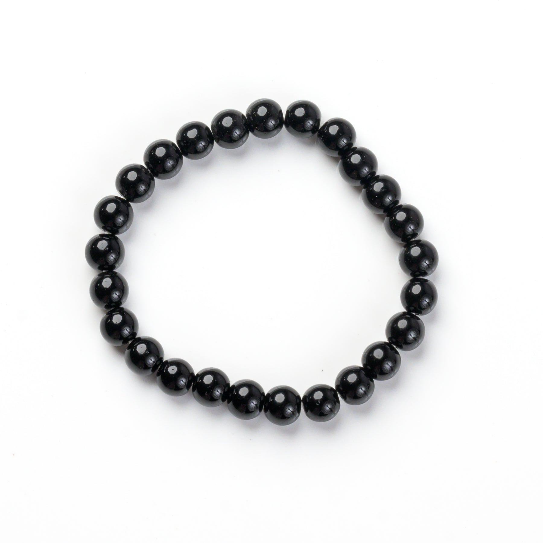 Black Obsidian Bead Bracelet
