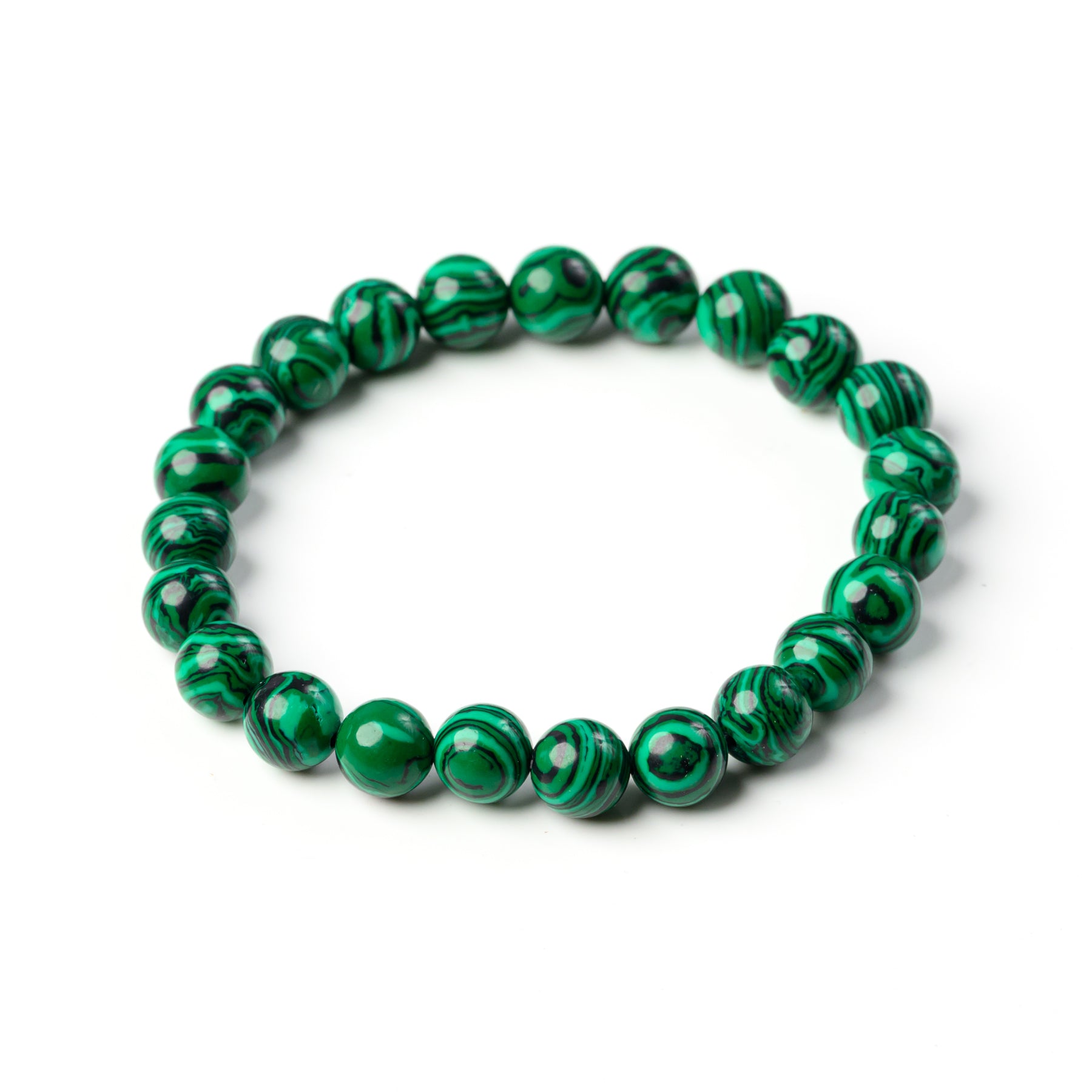 Malachite Bead Bracelet