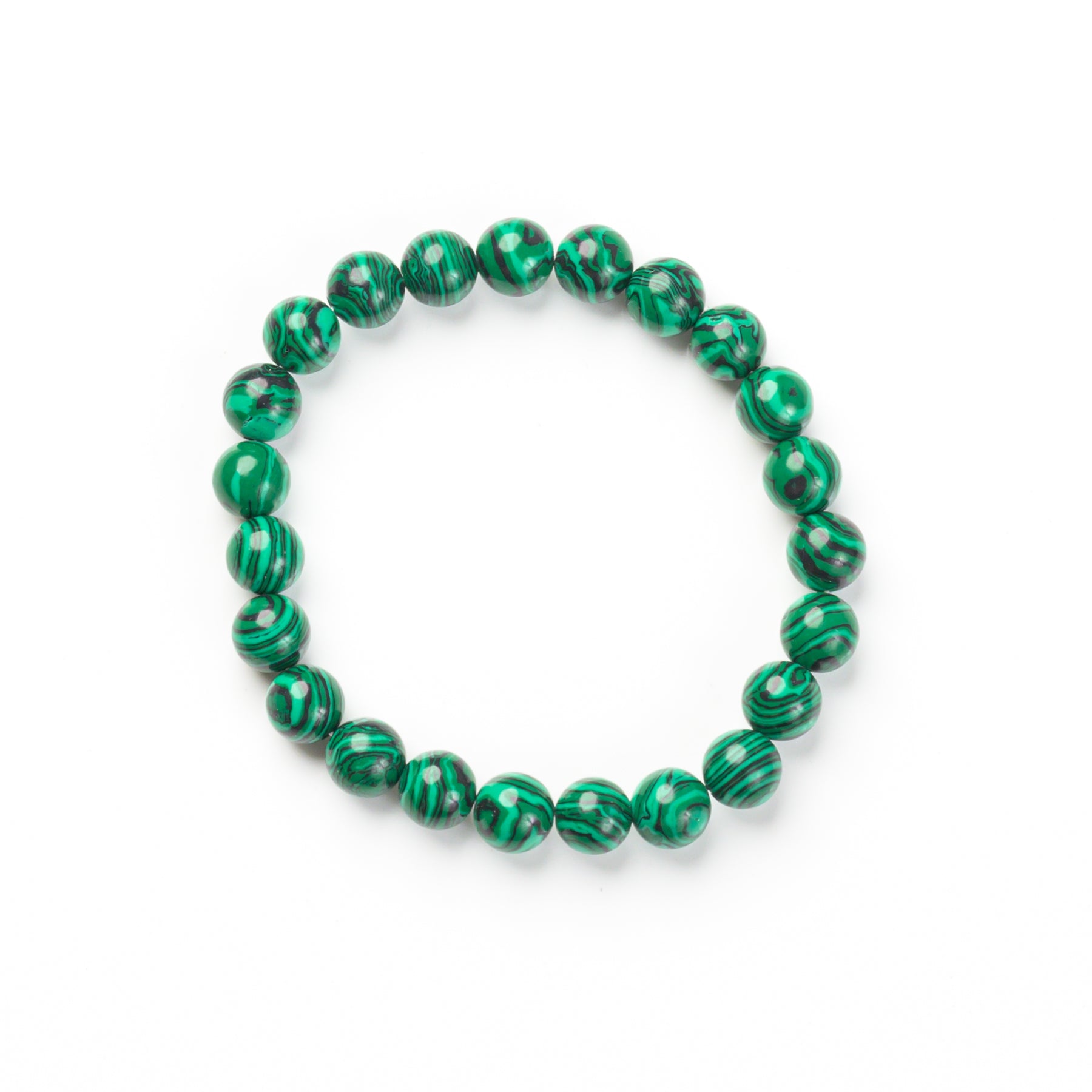 Malachite Bead Bracelet