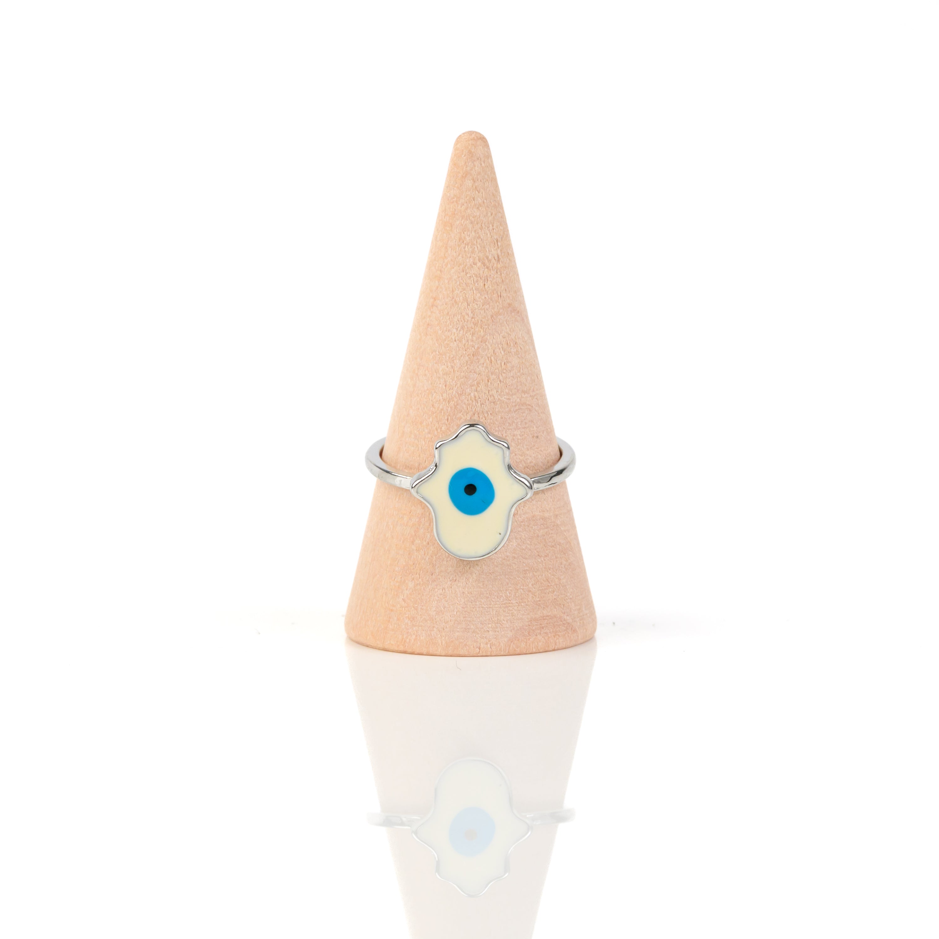 Hamsa Style Evil Eye Ring