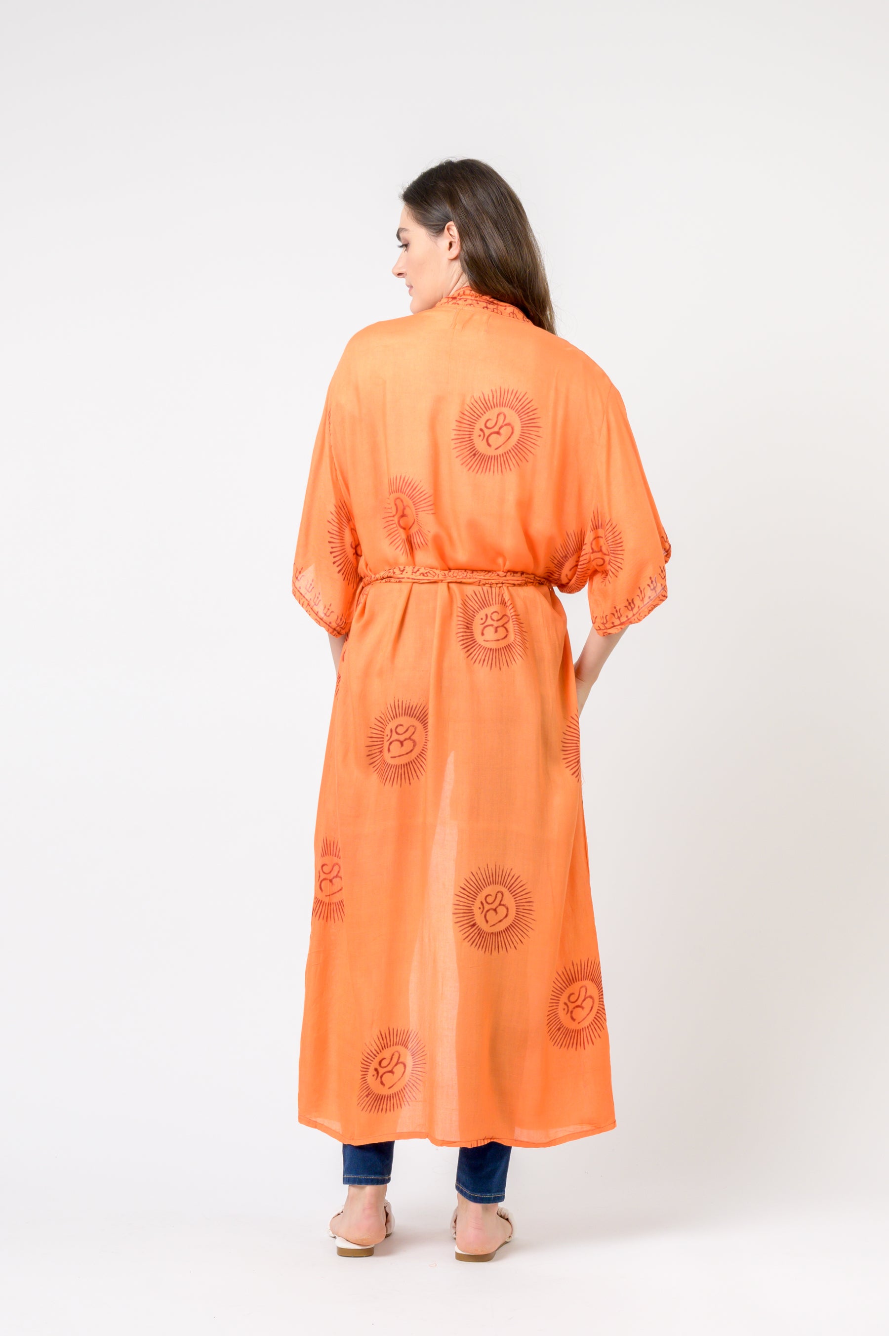 Rhea Short Sleeve Om Kimono