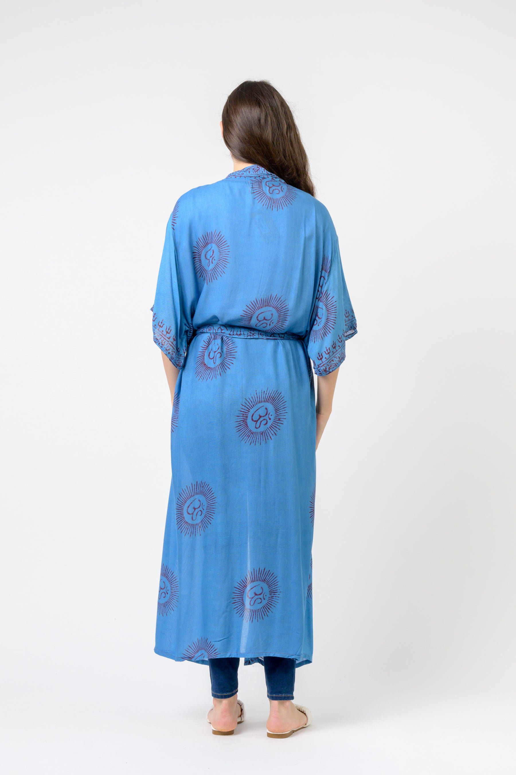 Rhea Short Sleeve Om Kimono