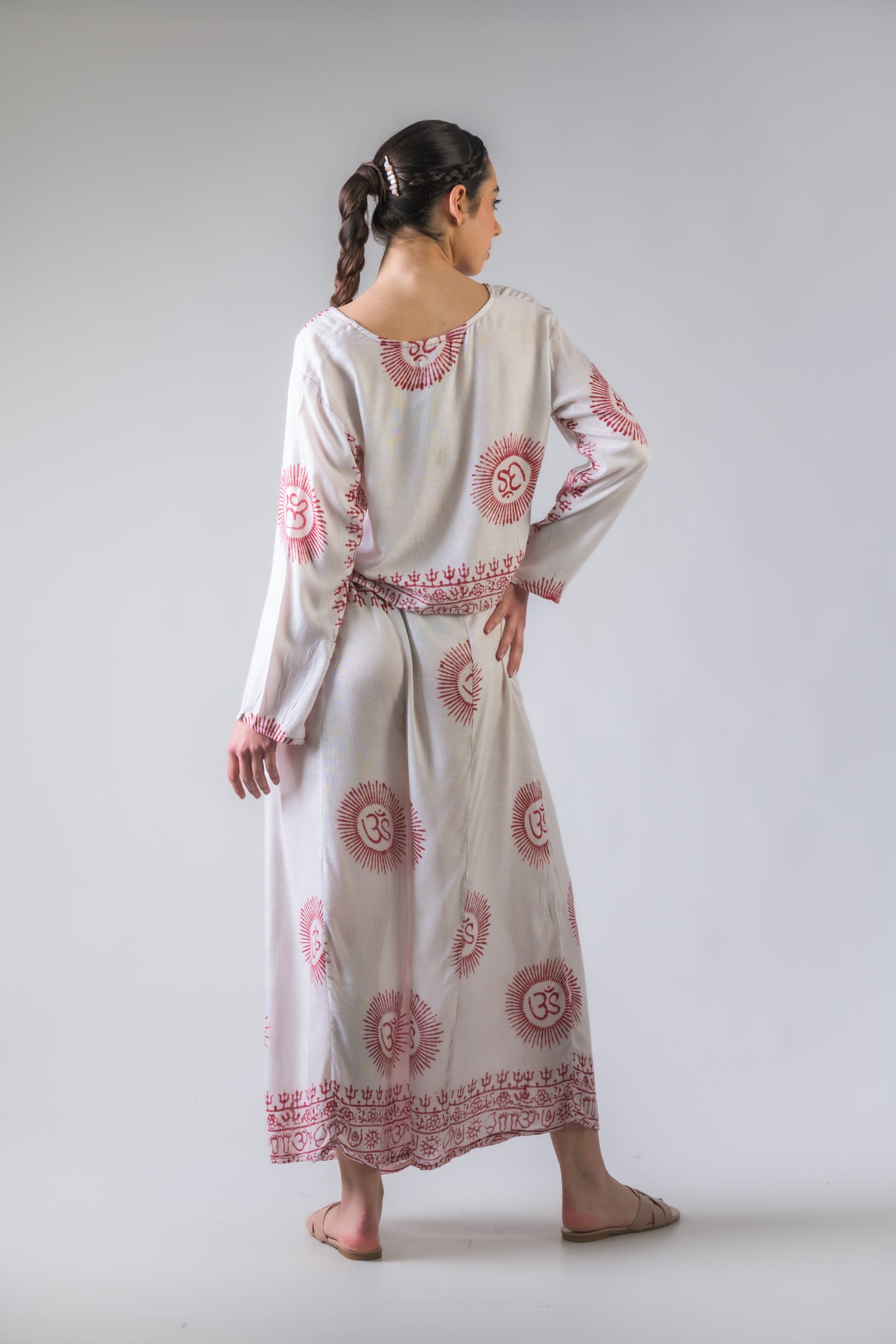 Rhea V Neck Top and Trousers Set Assorted / One Size