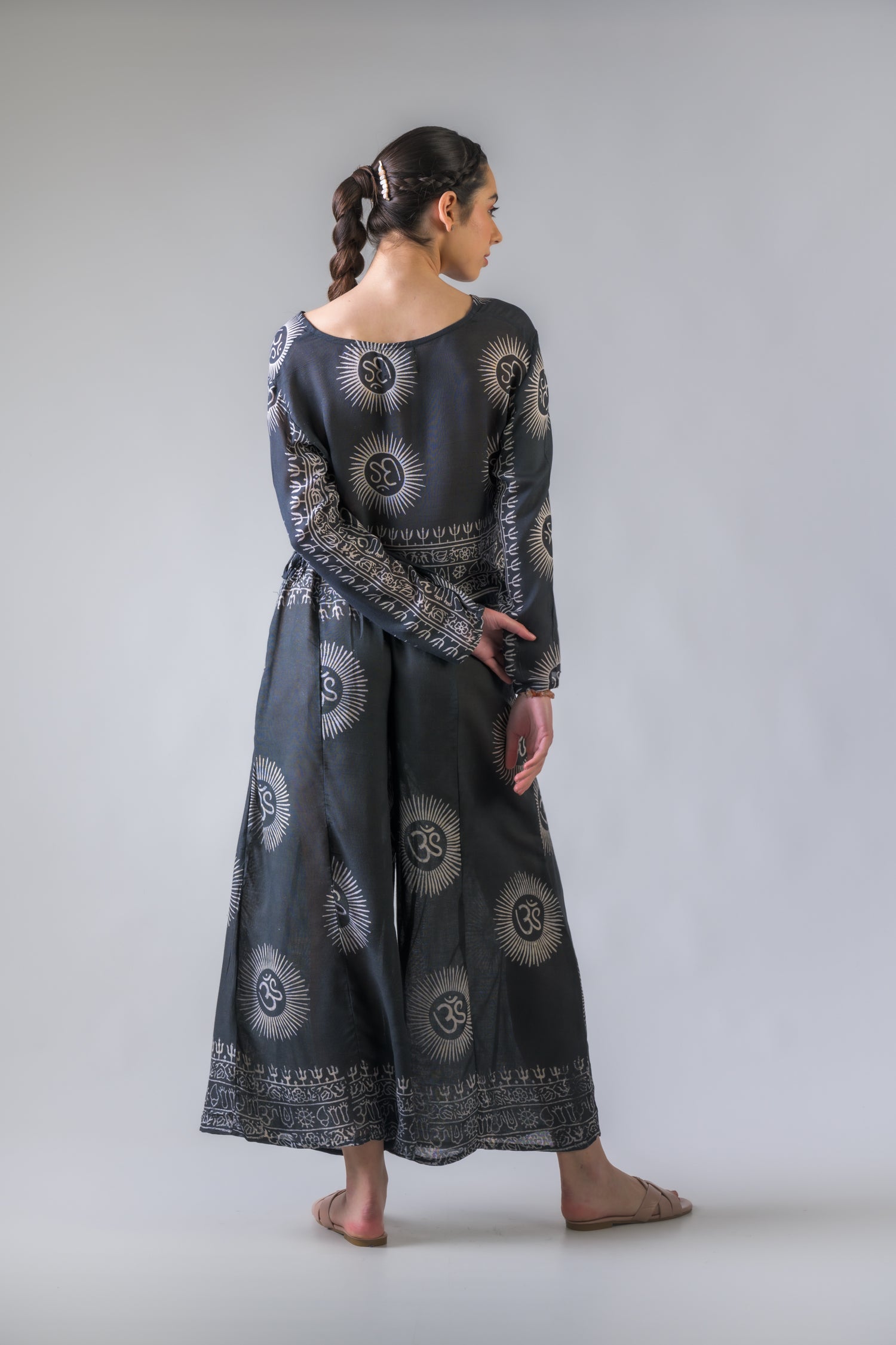 Rhea V Neck Top and Trousers Set Assorted / One Size