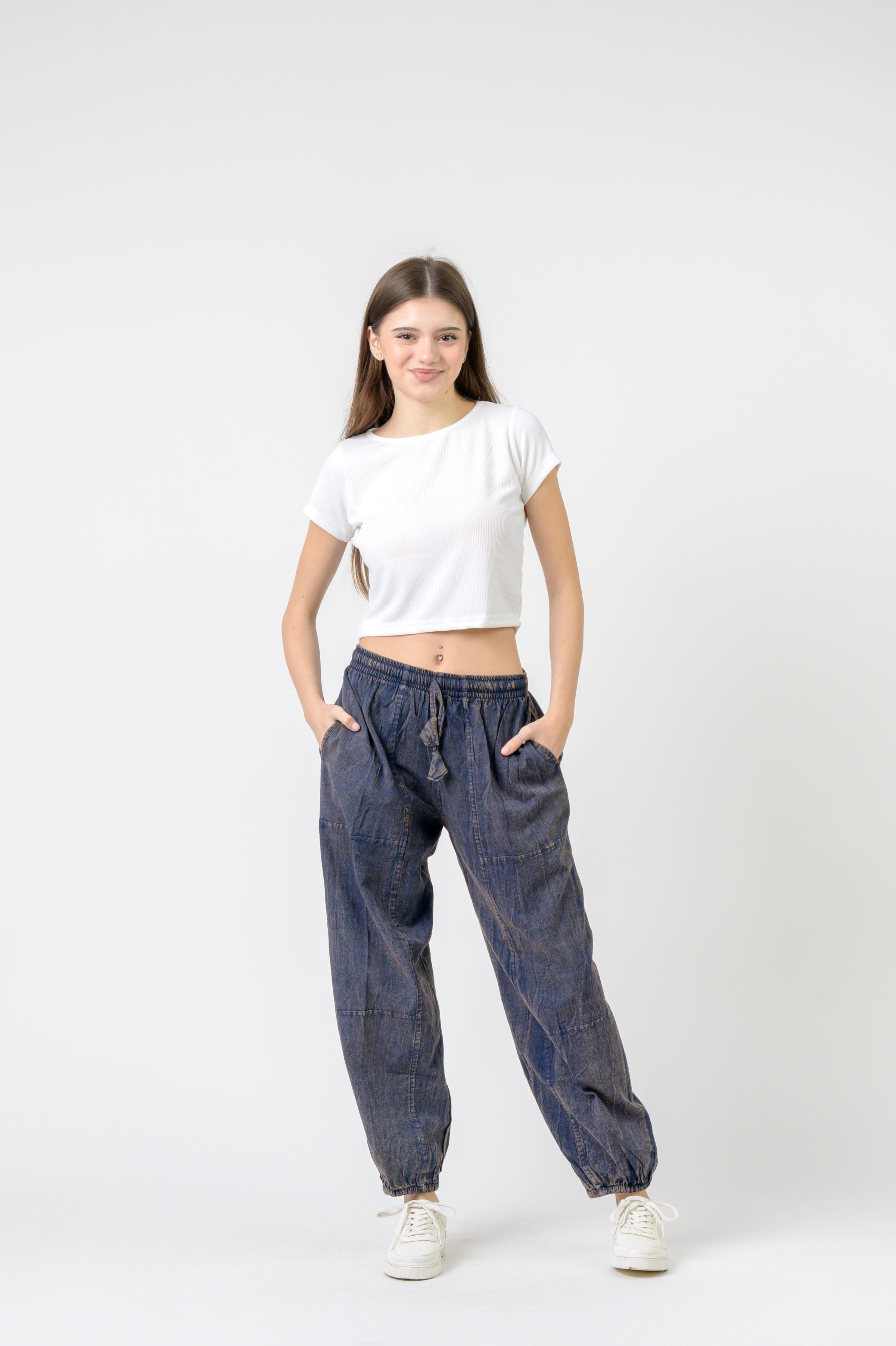 Rhea Tie-Front Yoga Pants