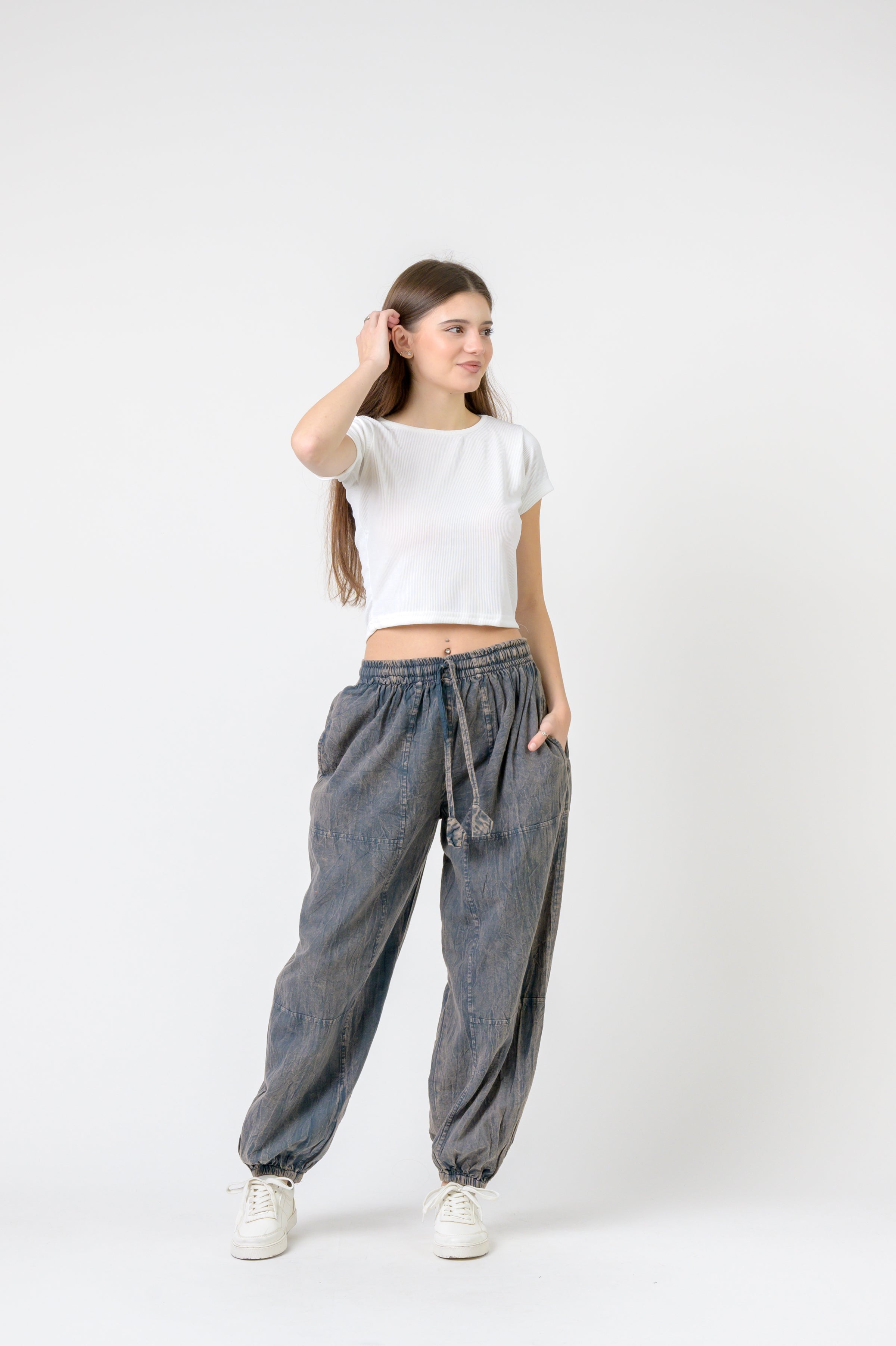 Rhea Tie-Front Yoga Pants