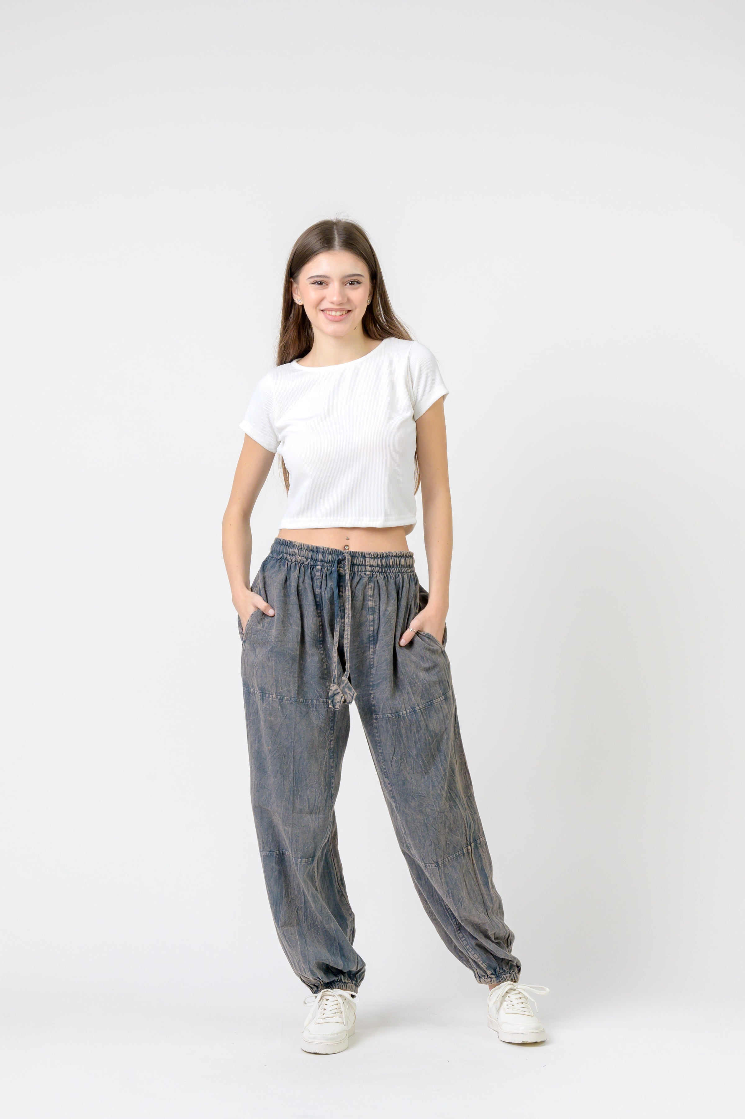 Rhea Tie-Front Yoga Pants