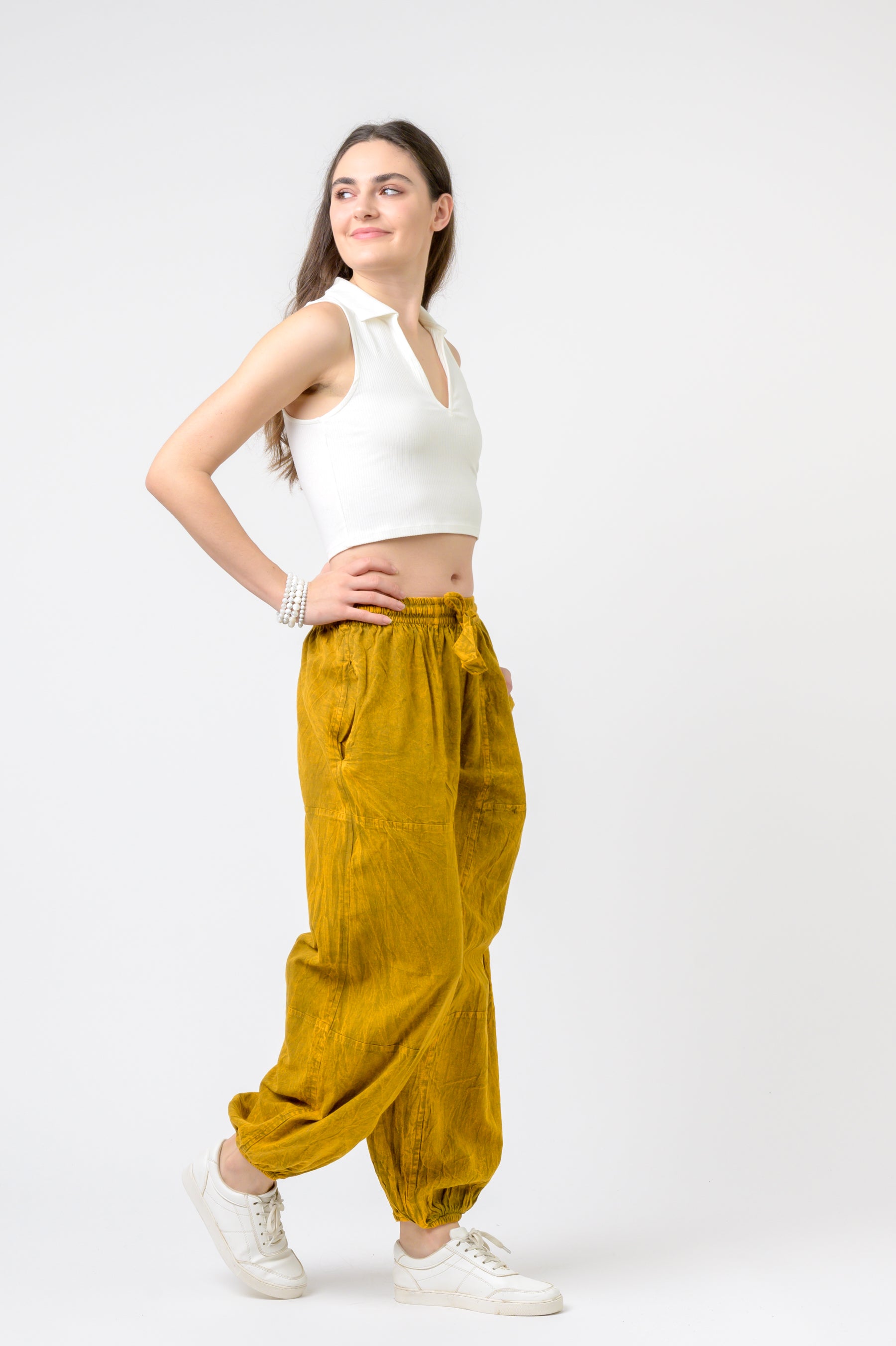 Rhea Tie-Front Yoga Pants