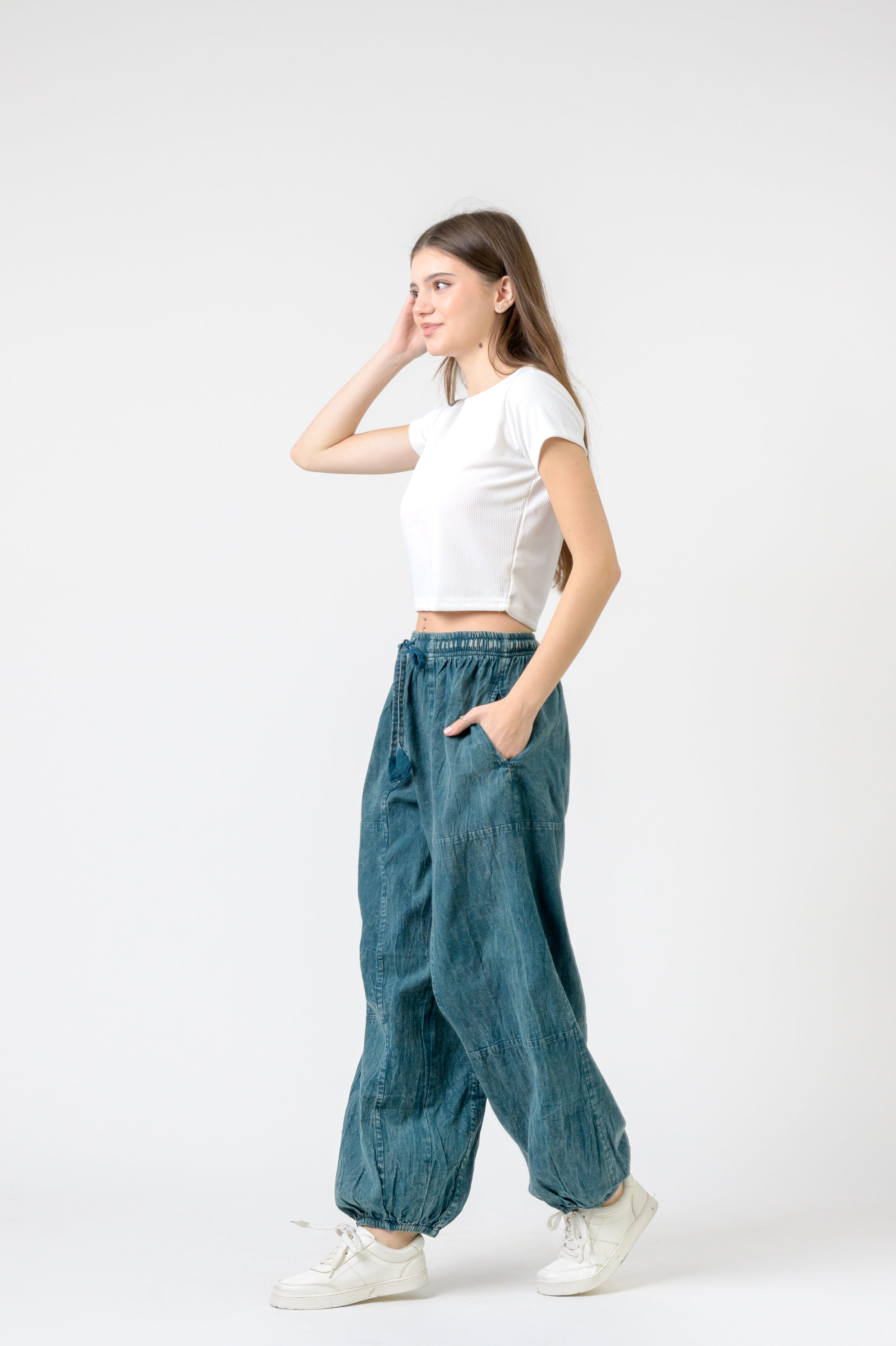 Rhea Tie-Front Yoga Pants