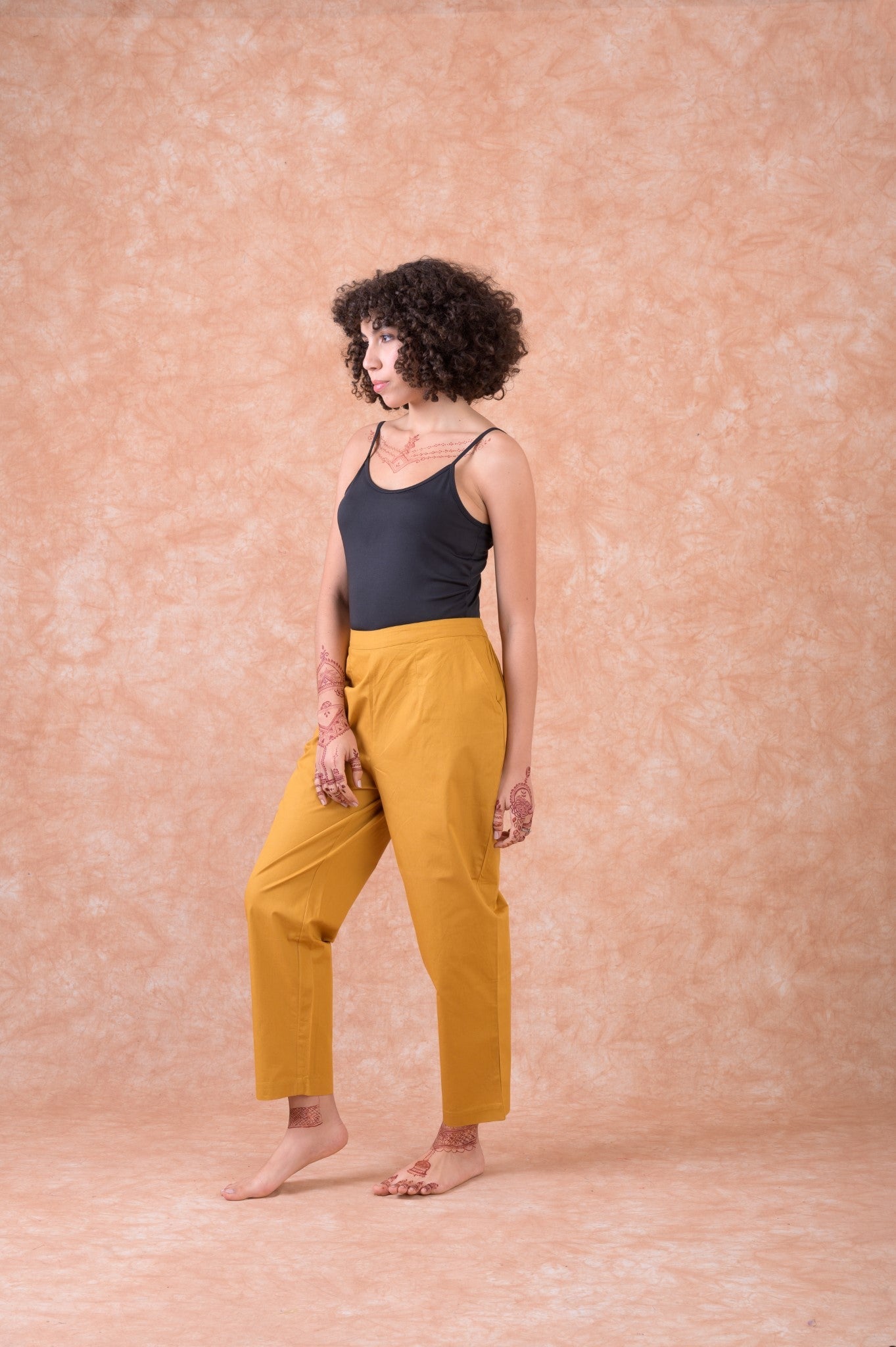 Rhea Pocket Pants Yellow / Medium