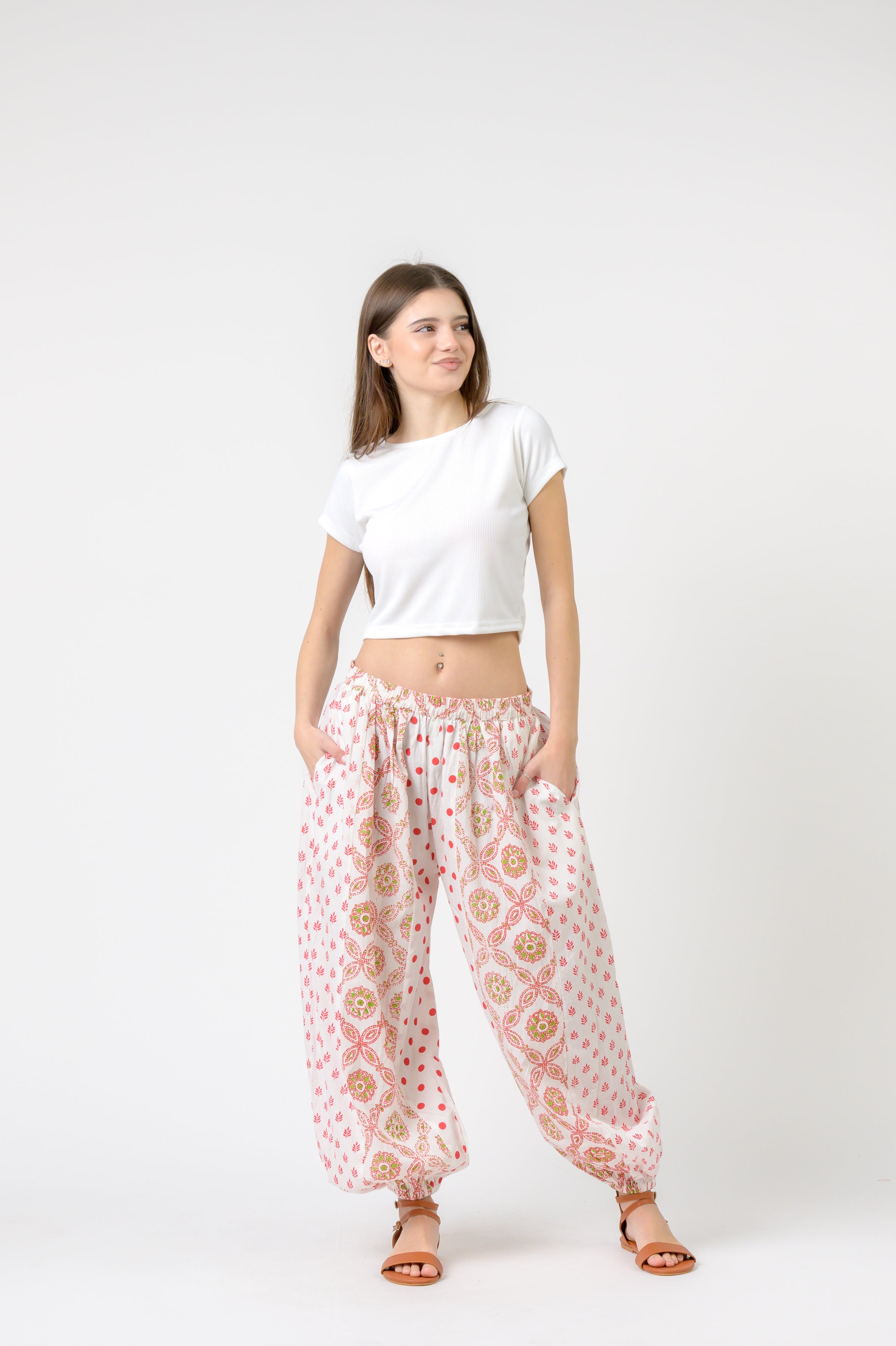 Rhea Side Panel Harem Pants