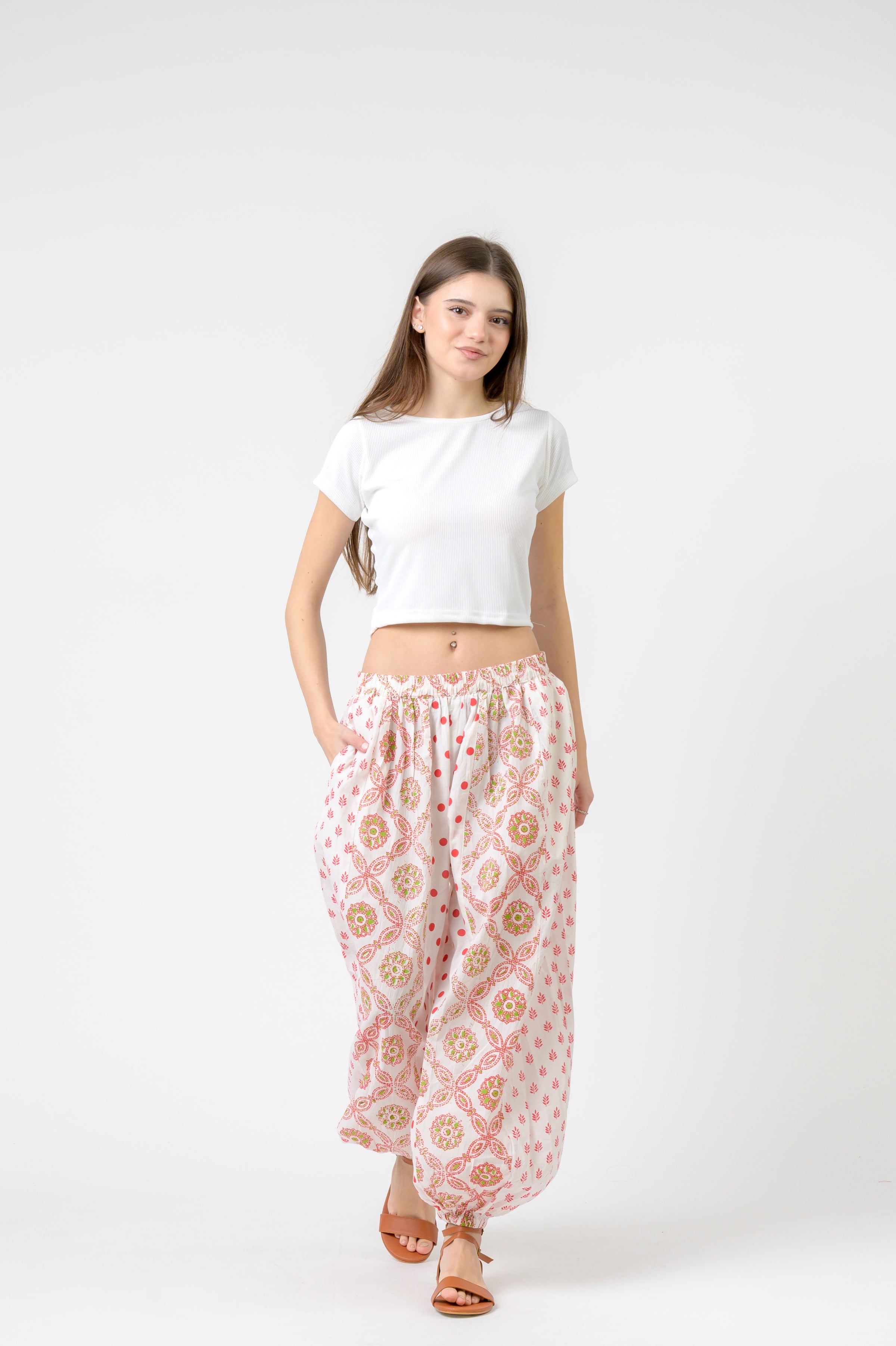 Rhea Side Panel Harem Pants