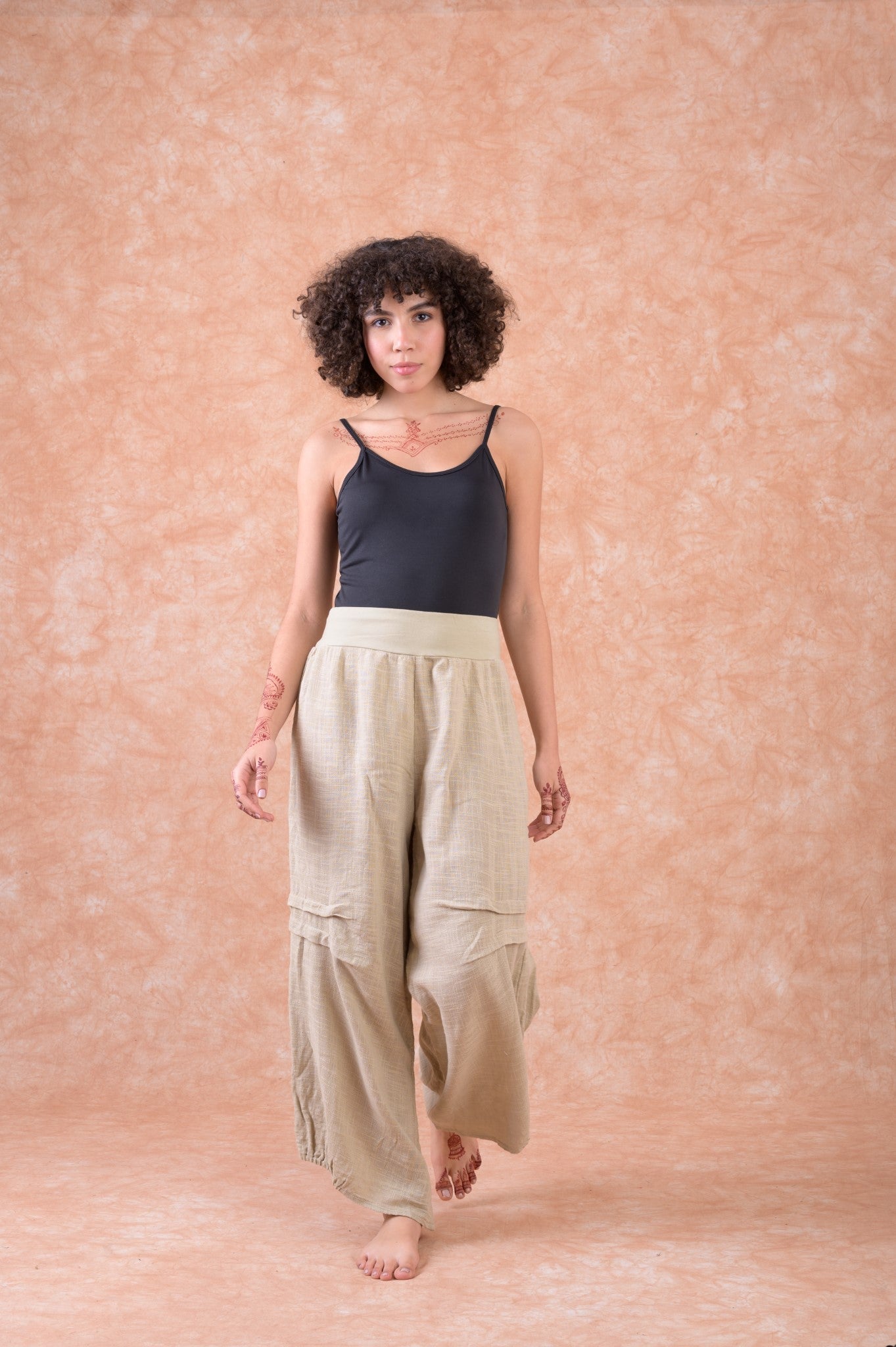 Rhea Camry Pants Beige / S/M