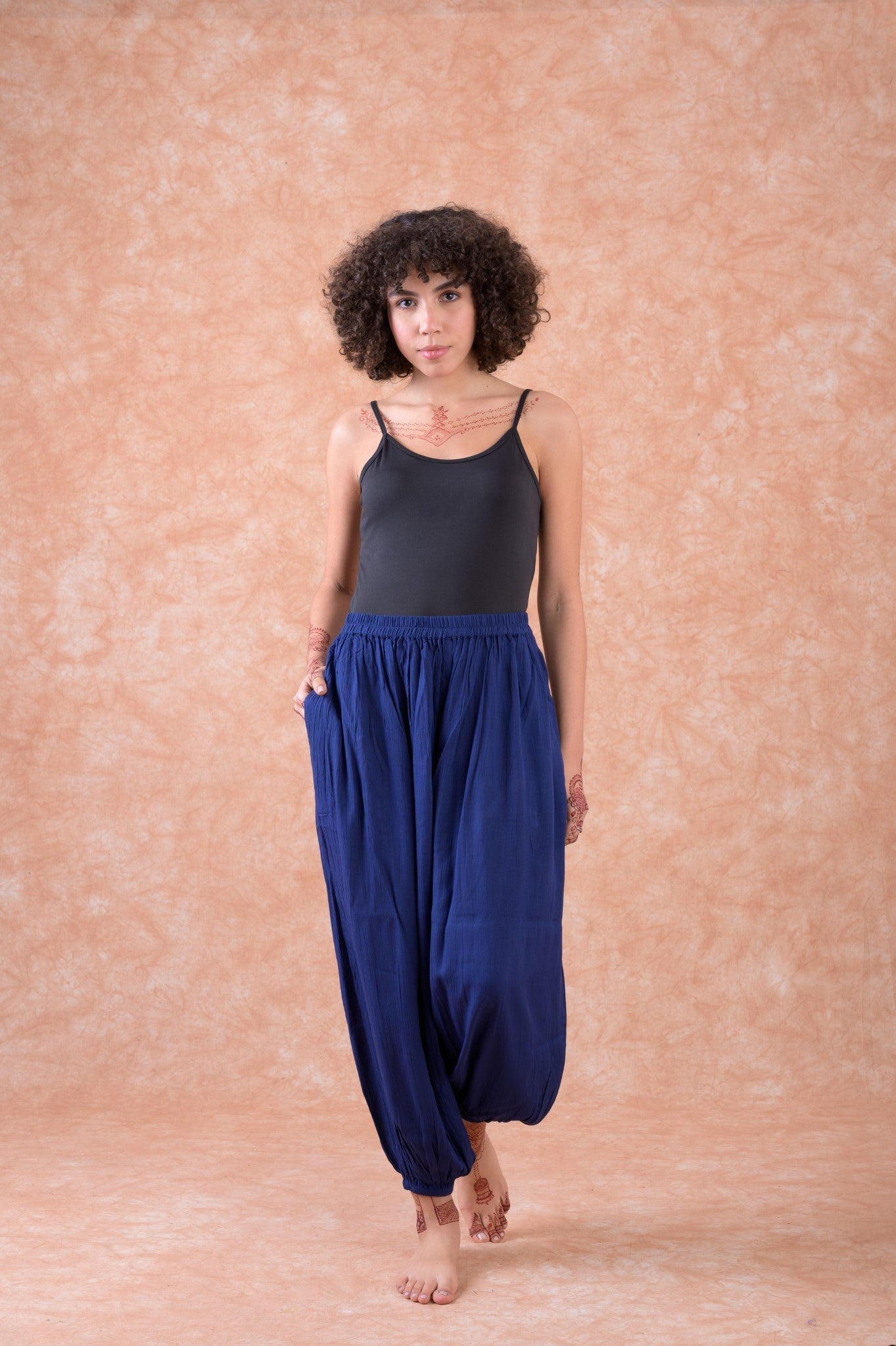 Rhea Camry Pants Navy Blue / S/M