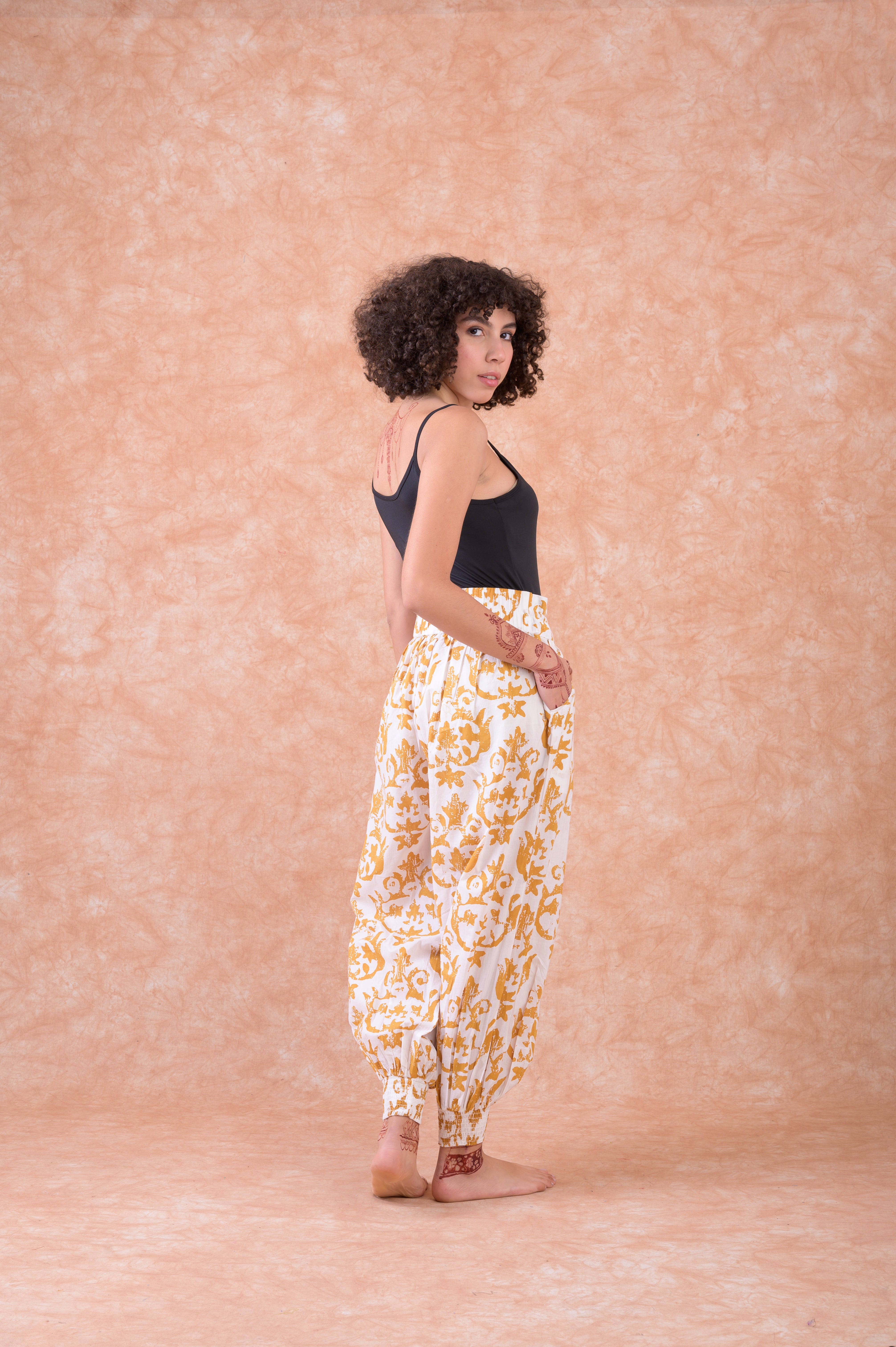 Rhea Analina Print Harem Pants