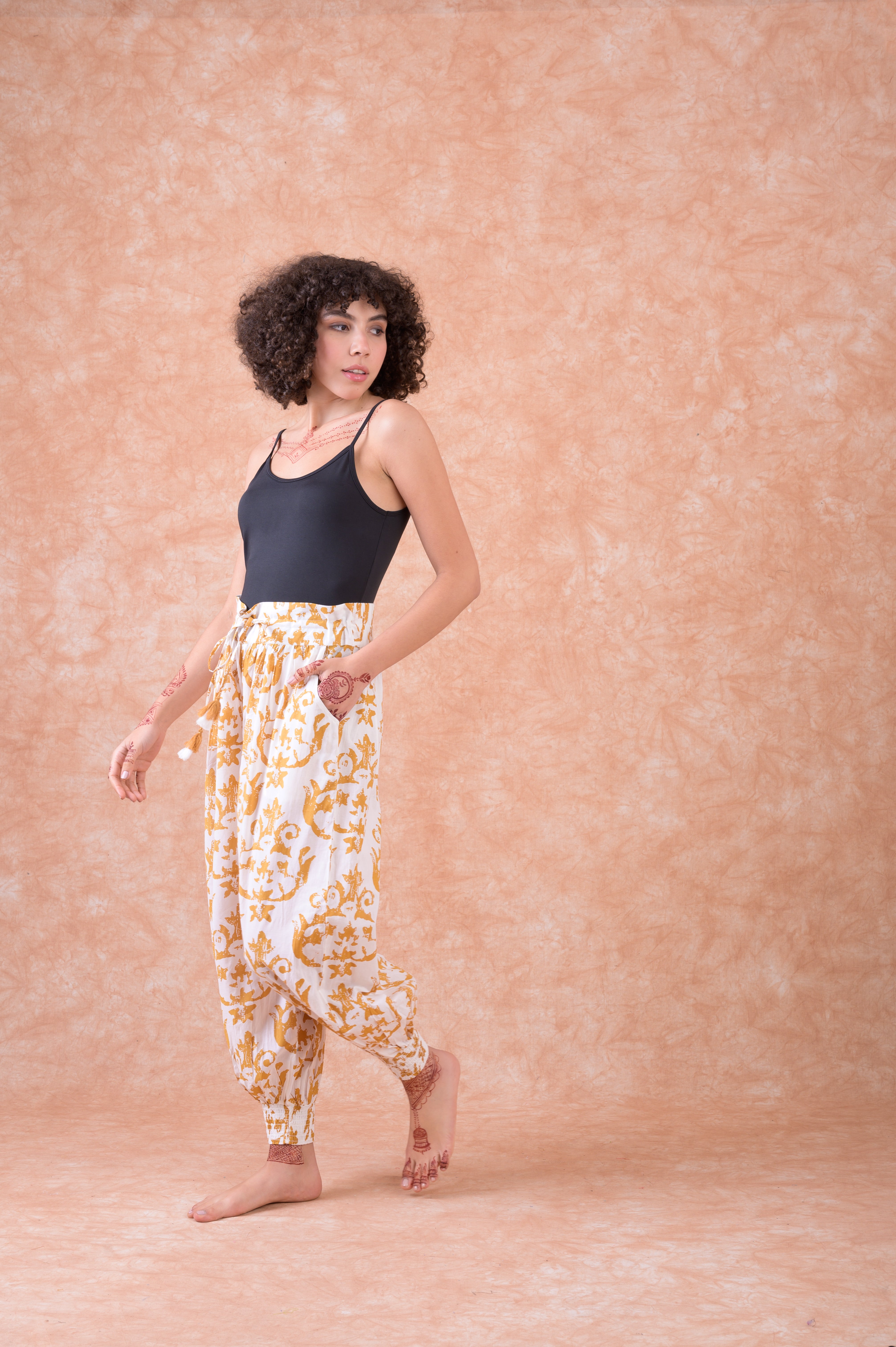 Rhea Analina Print Harem Pants