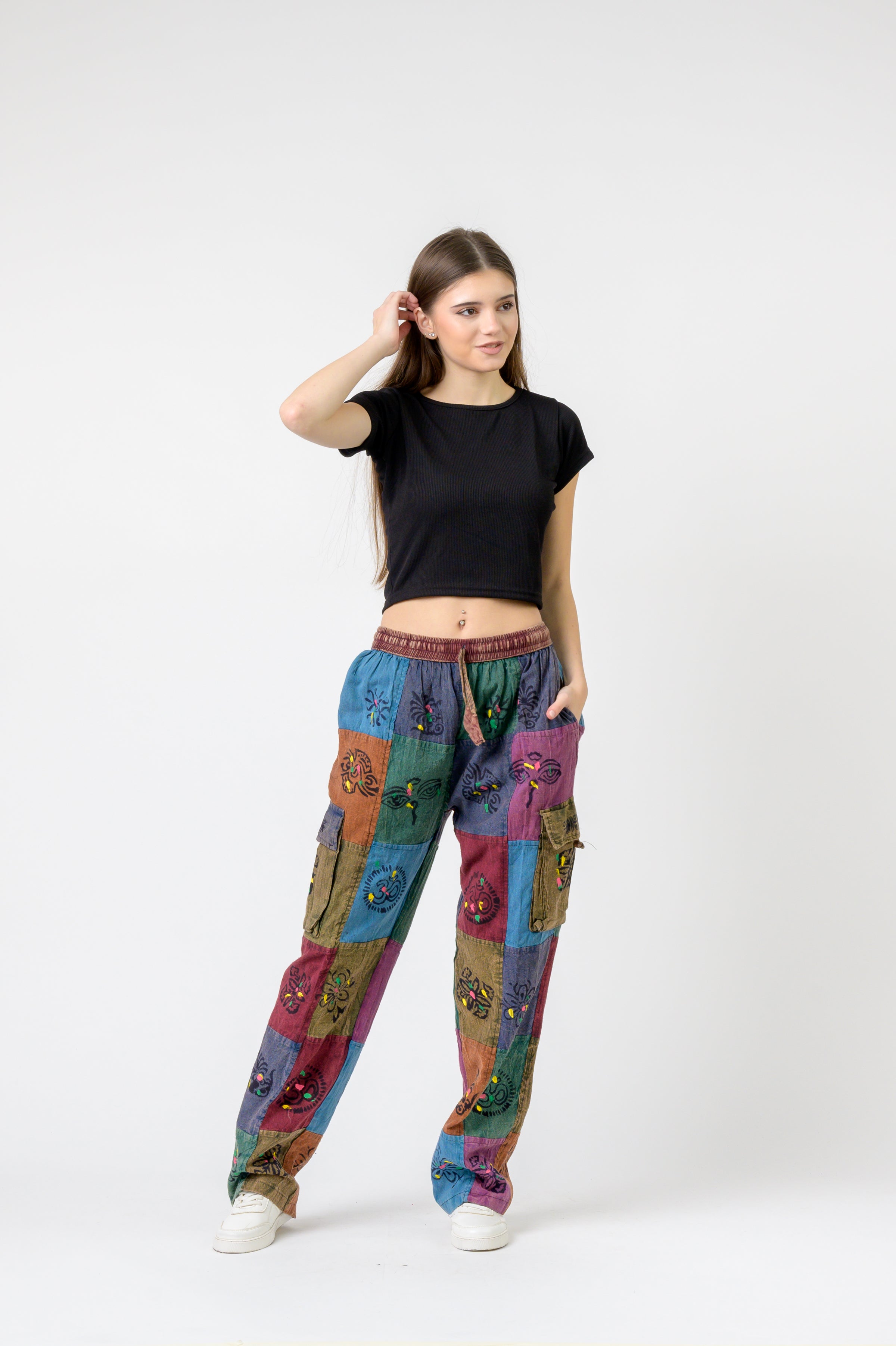 Rhea Tie Waist Cargo Pants