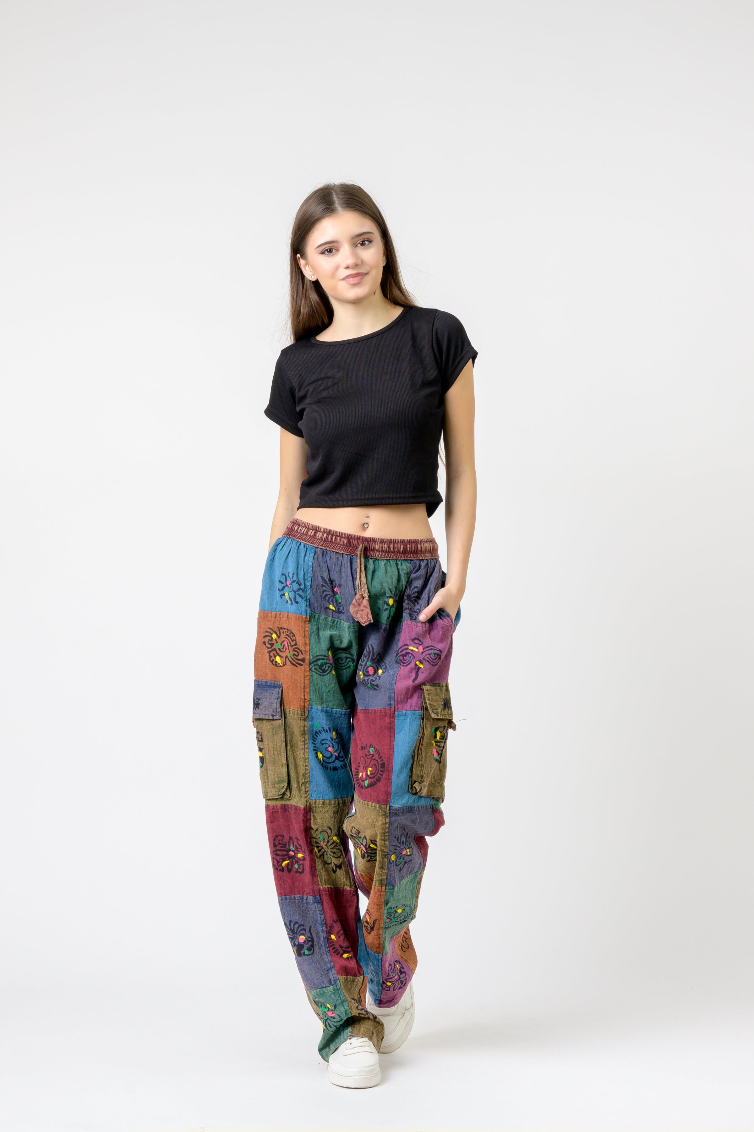 Rhea Tie Waist Cargo Pants