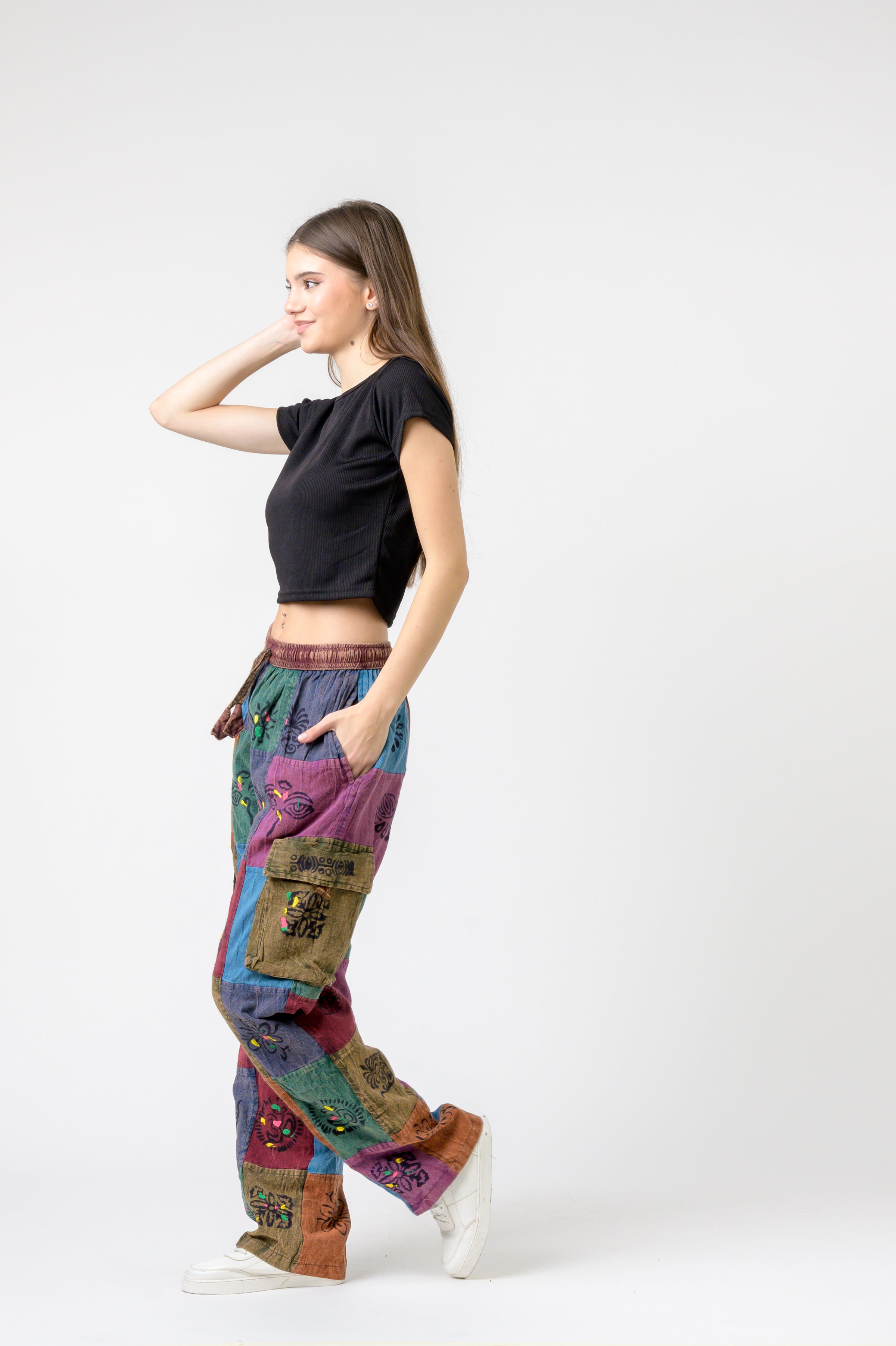 Rhea Tie Waist Cargo Pants