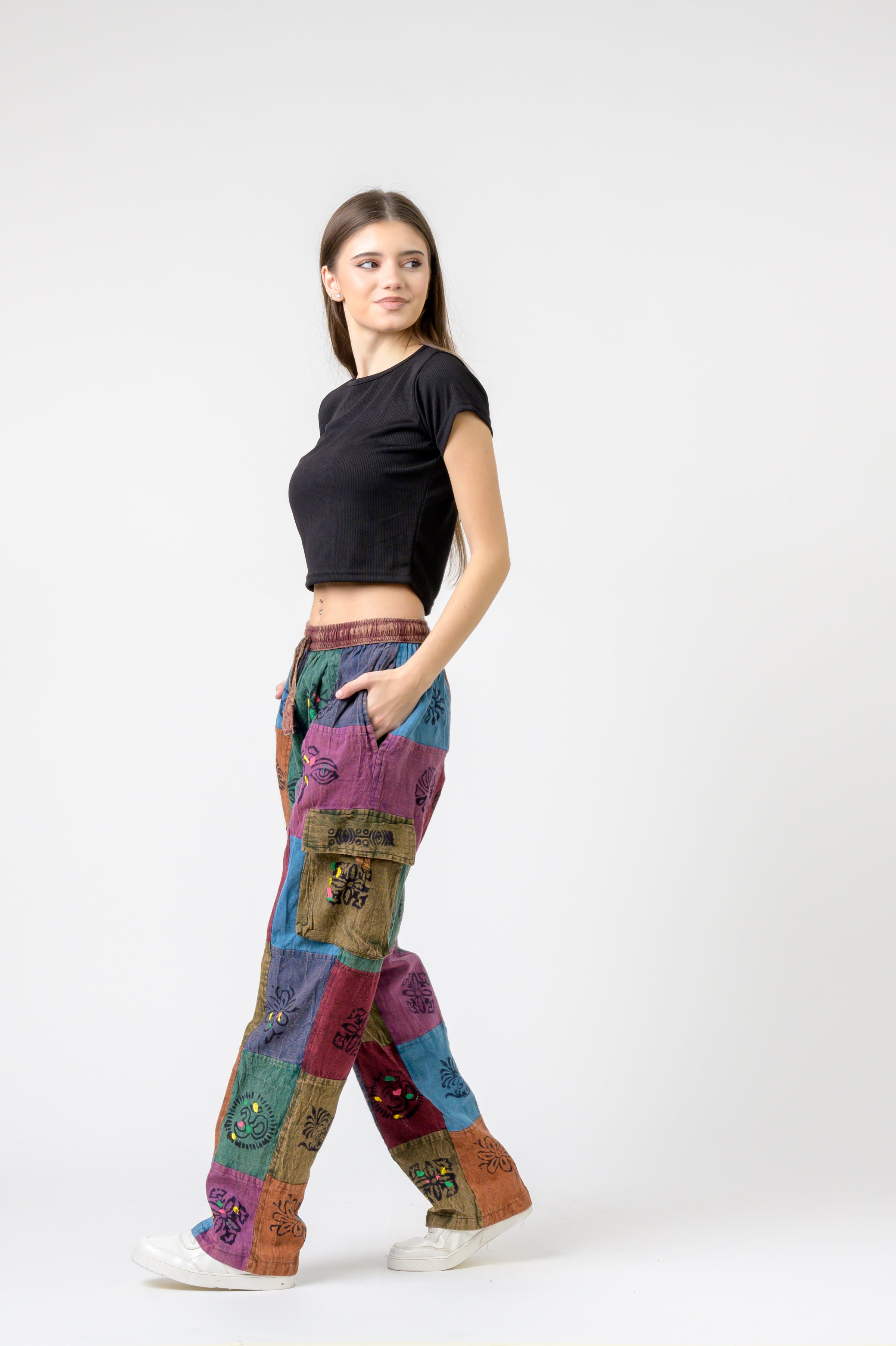 Rhea Tie Waist Cargo Pants