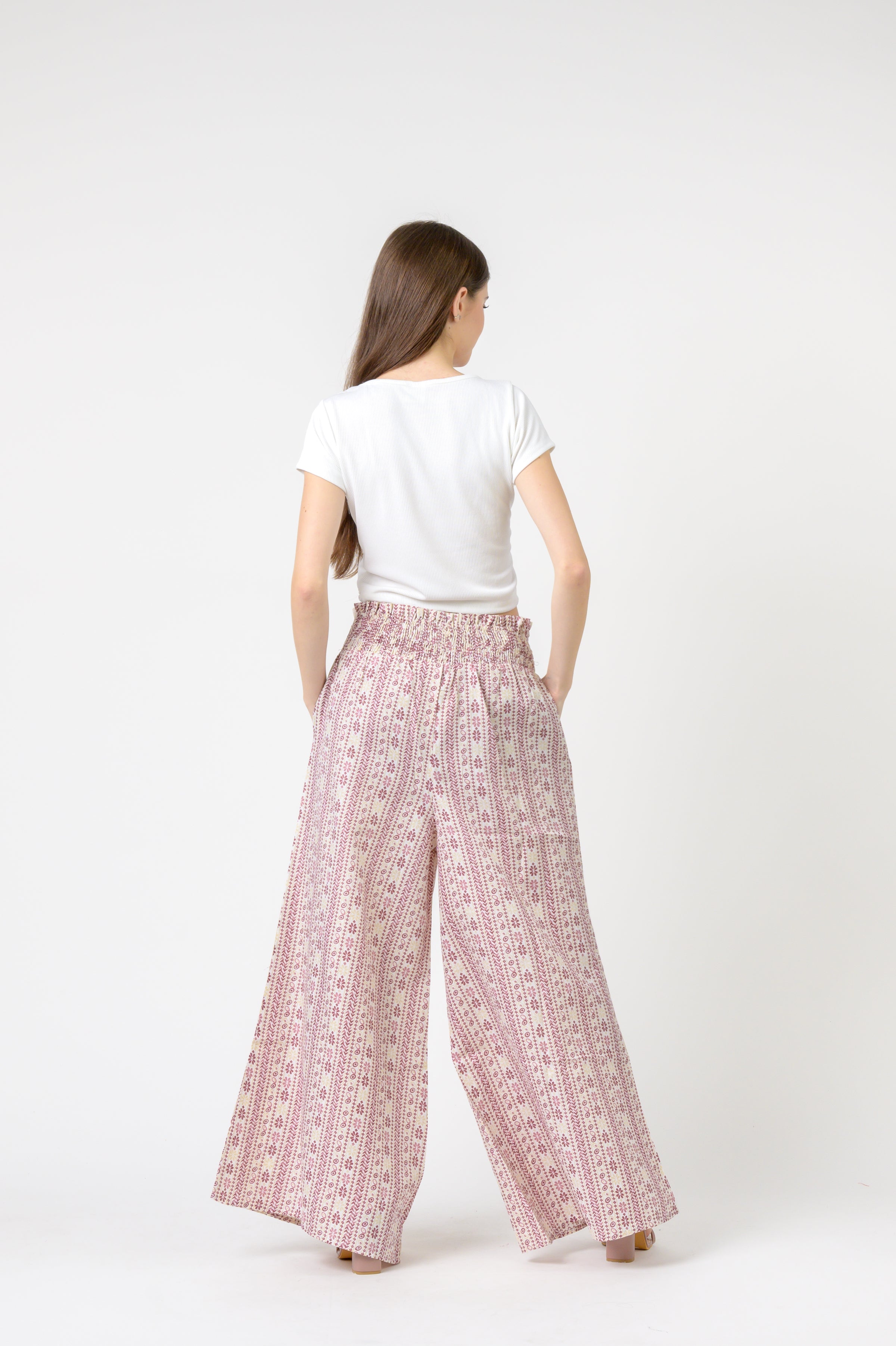 Rhea Flower Print Palmas Pants