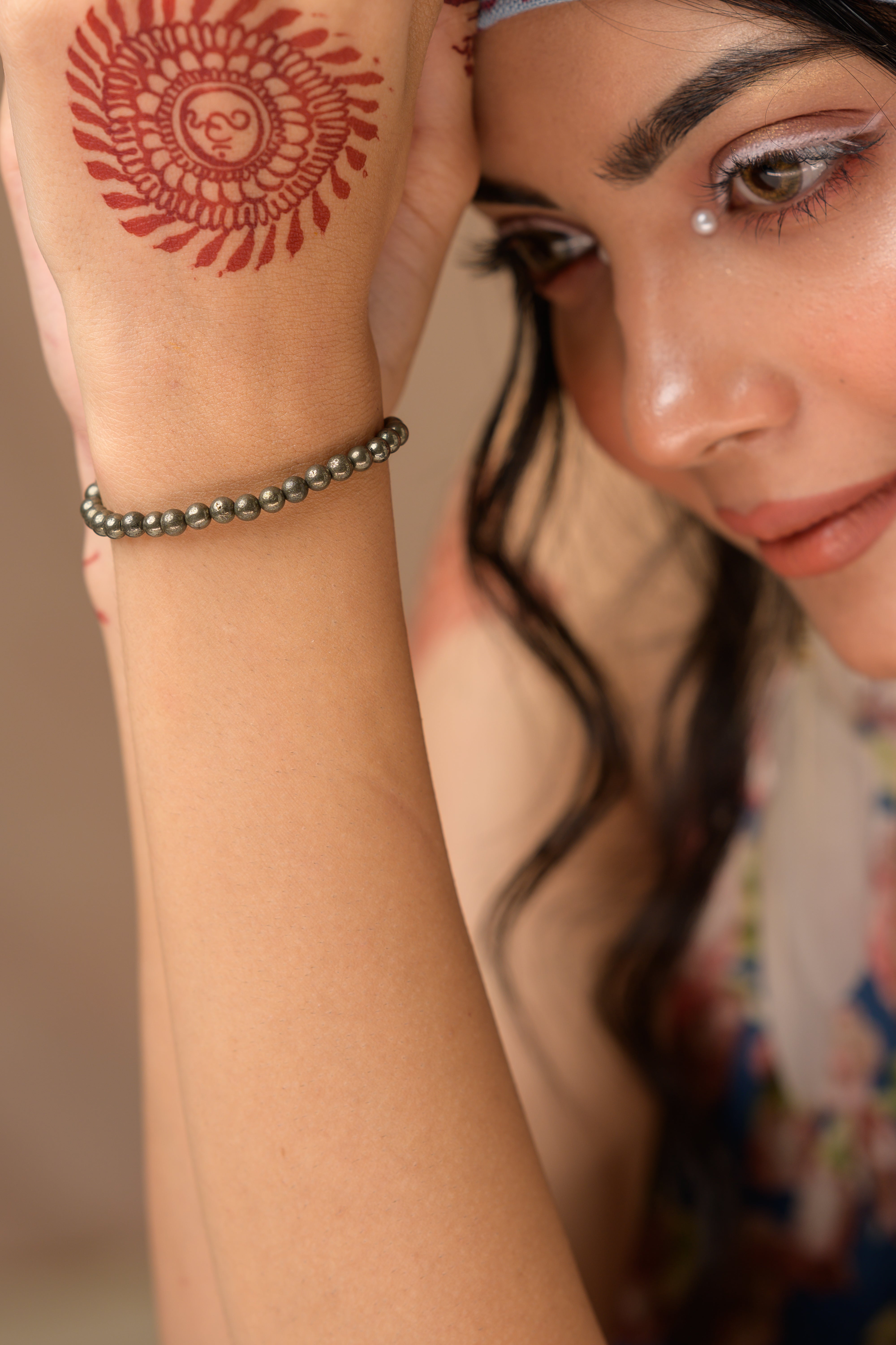 Pyrite Bead Bracelet