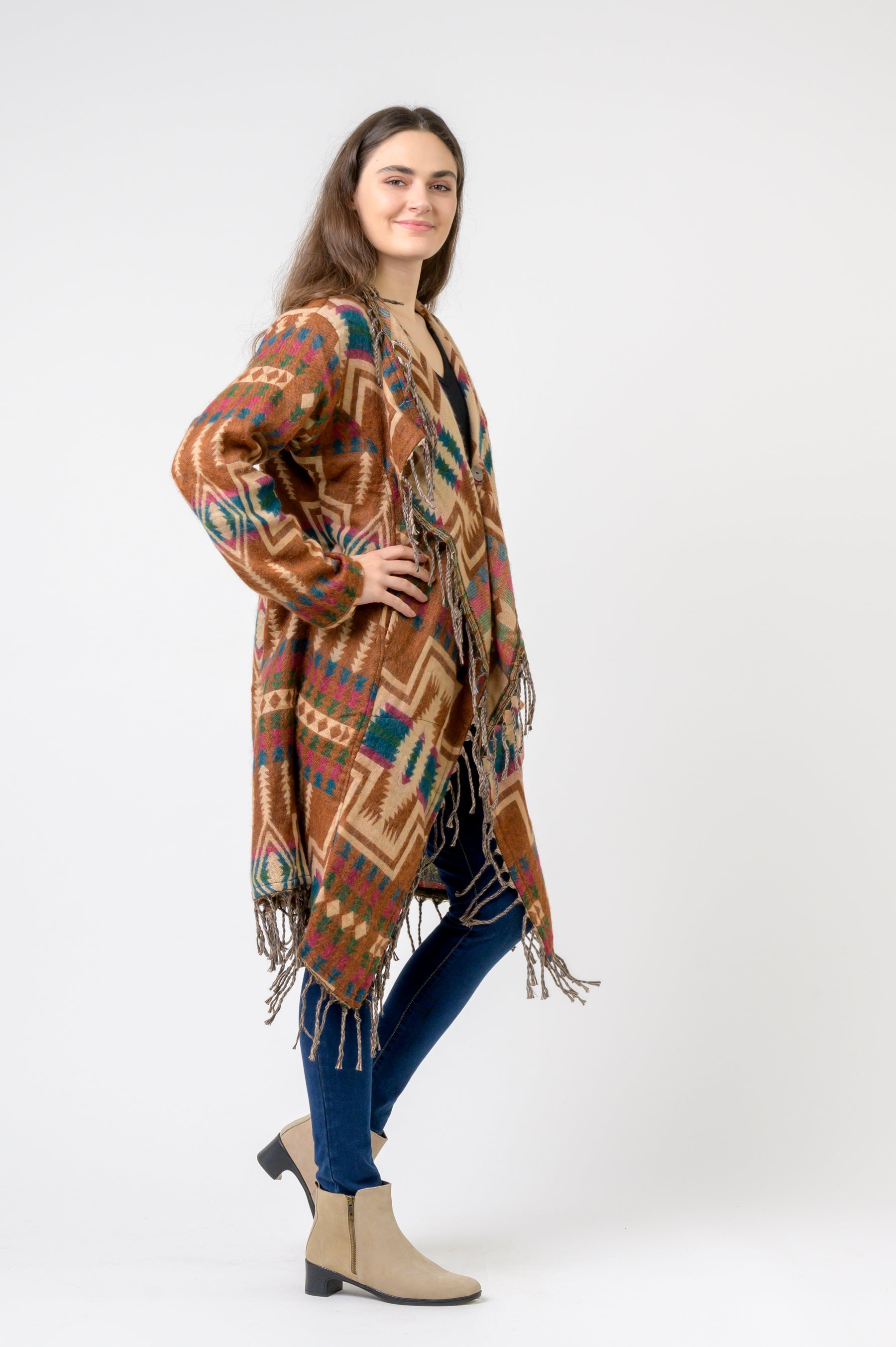 Rhea Nepali Colorful Jhalar Robe