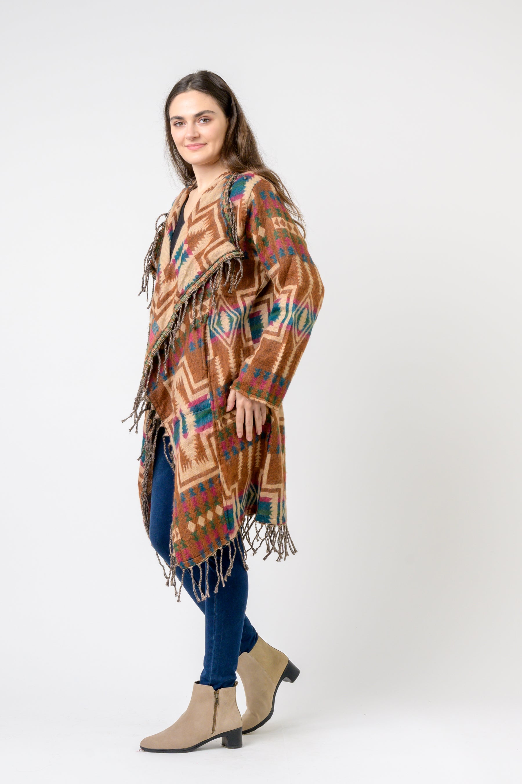 Rhea Nepali Colorful Jhalar Robe