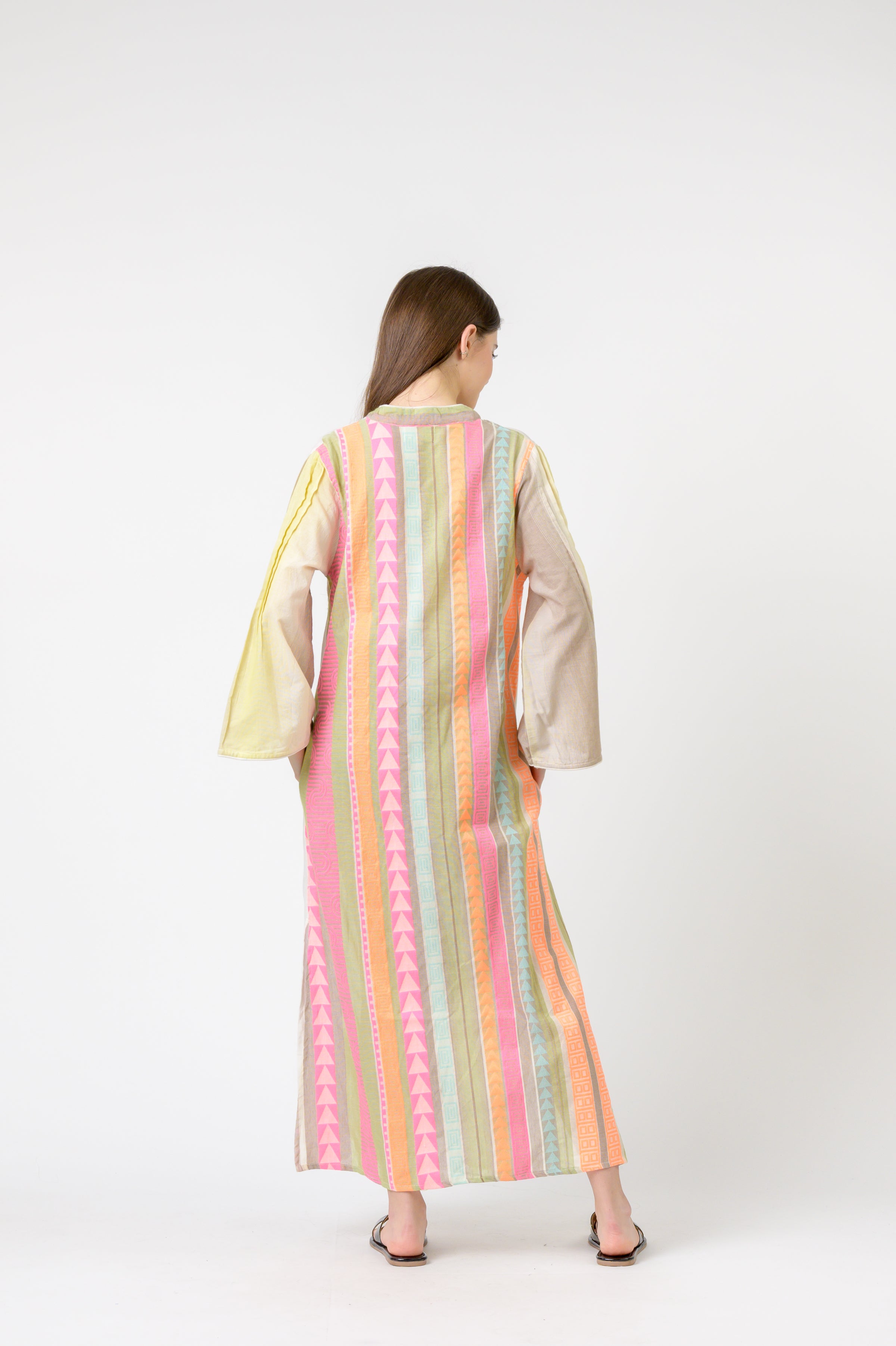Rhea Full Length Print Kaftan